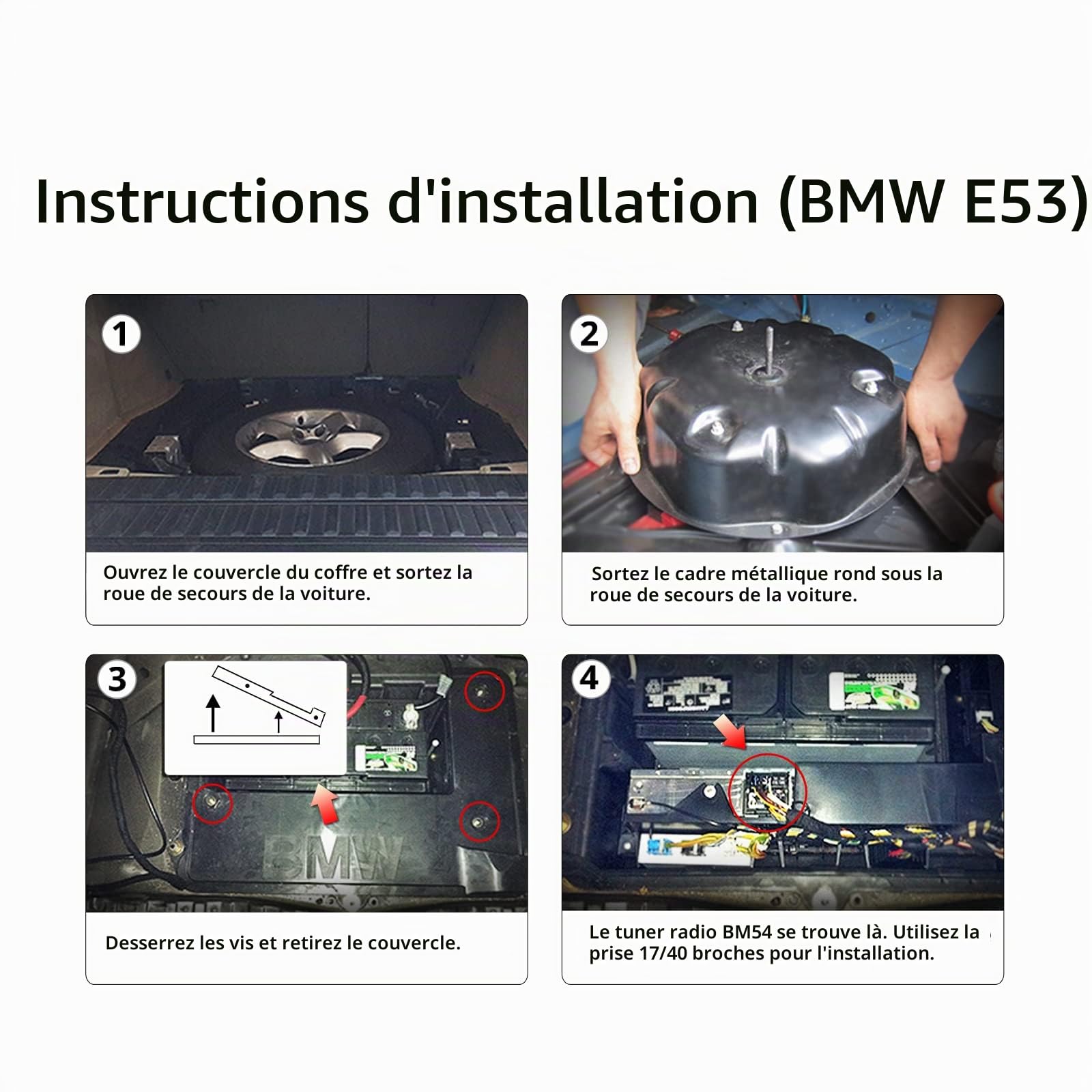 eonon-a0590-faisceau-extension-autoradio-5-5-m-bmw-e46-e39 image 4