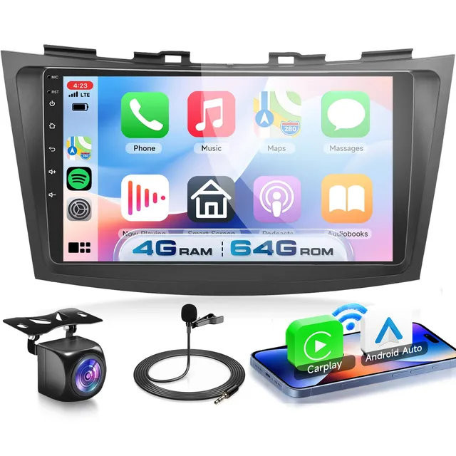 vechtel-autoradio-suzuki-swift-9-pouces-android-13-carplay-4-64g image 1