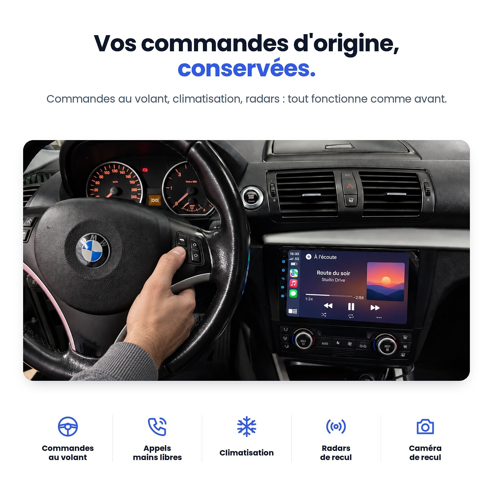 my-carpplay-autoradio-carplay-int-gr-bmw-s-rie-1-e87-pack-optimal image 5