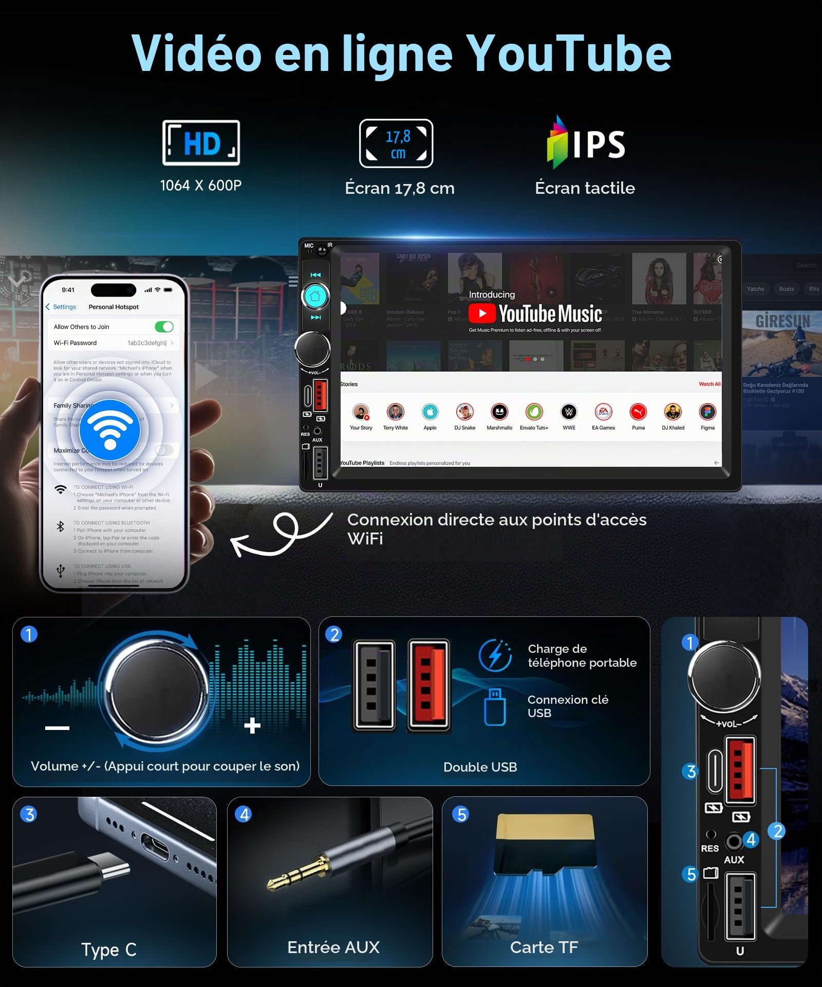 vechtel-autoradio-2-din-7-pouces-autoradio-carplay-cam-ra-recul image 3