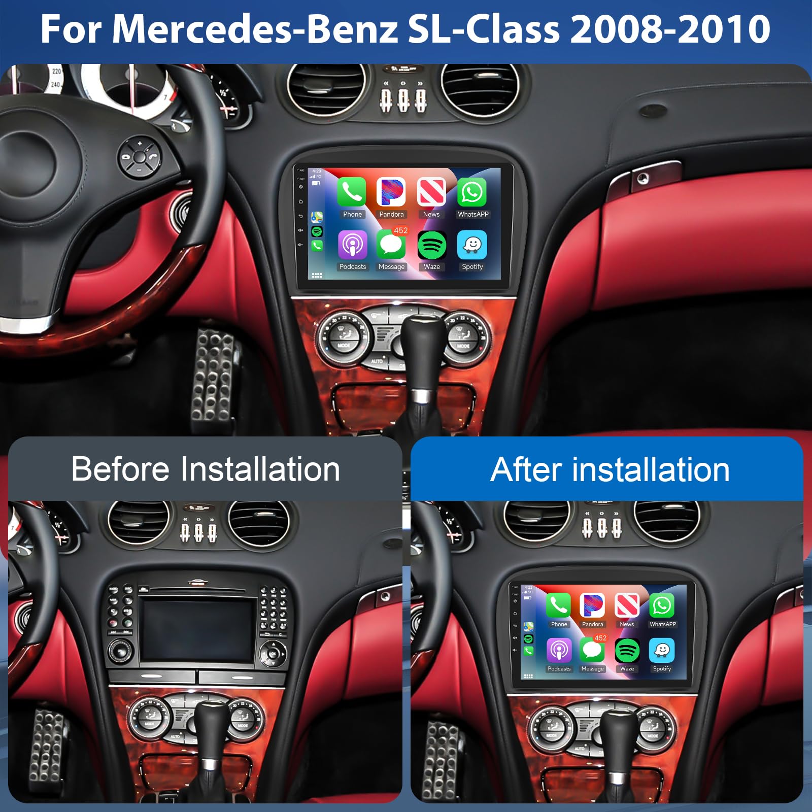 podofo-android-autoradio-sl-2008-10-9-2-64g-ips-carplay image 2
