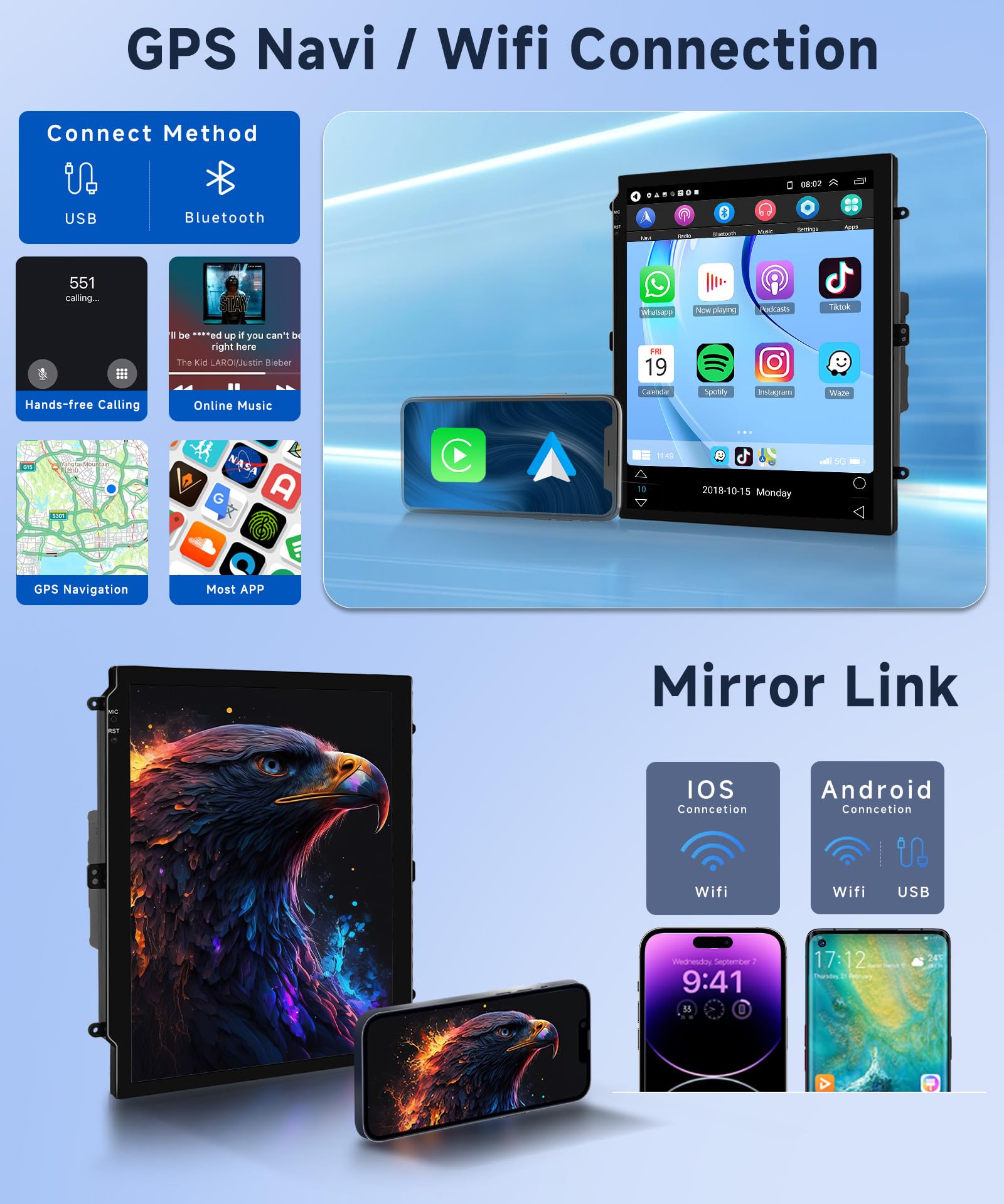 podofo-android-autoradio-mondeo-2007-2010-9-7-pouces-carplay image 3