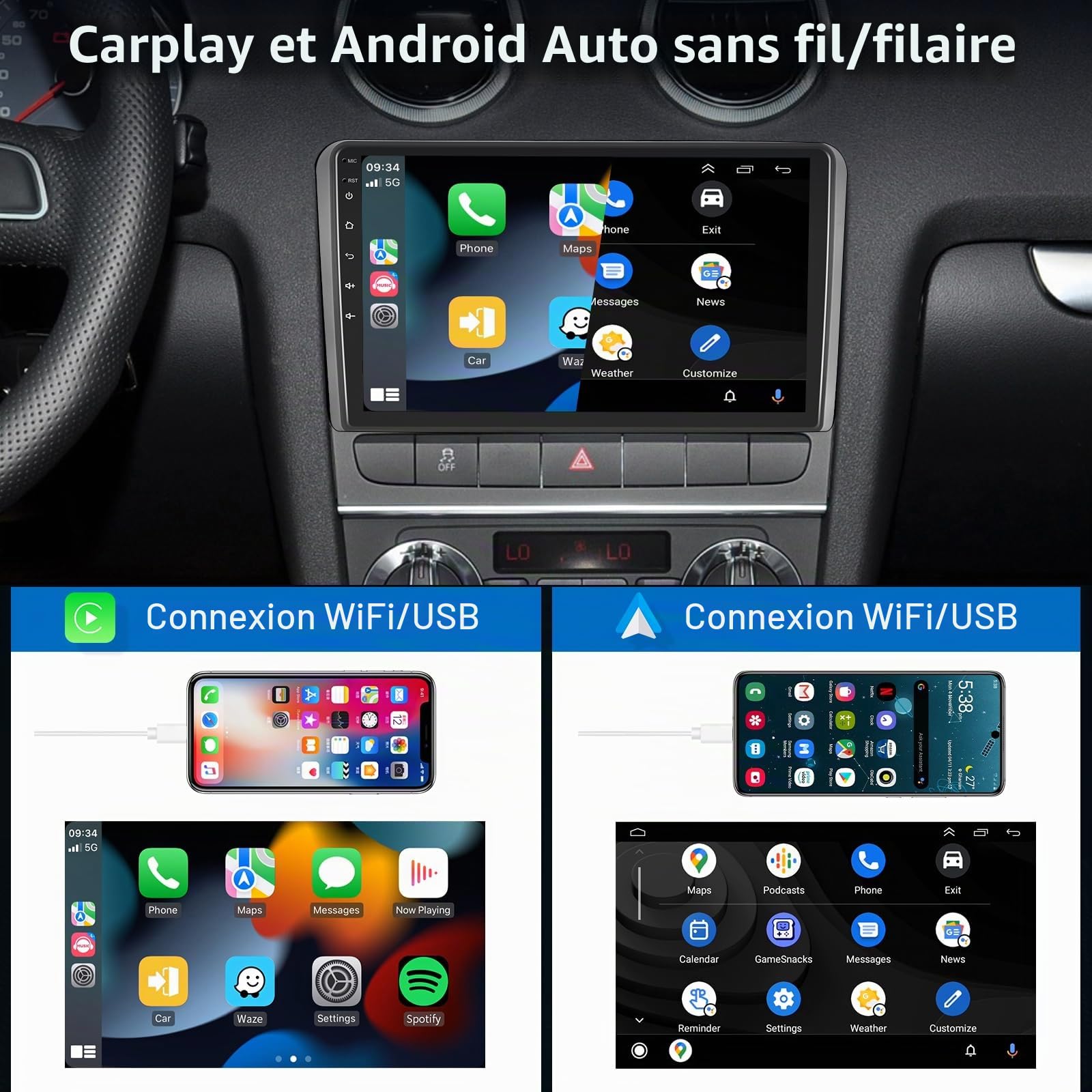 podofo-android-car-radio-a3-autoradio-9-pouces-2-64g-8-c-urs image 4