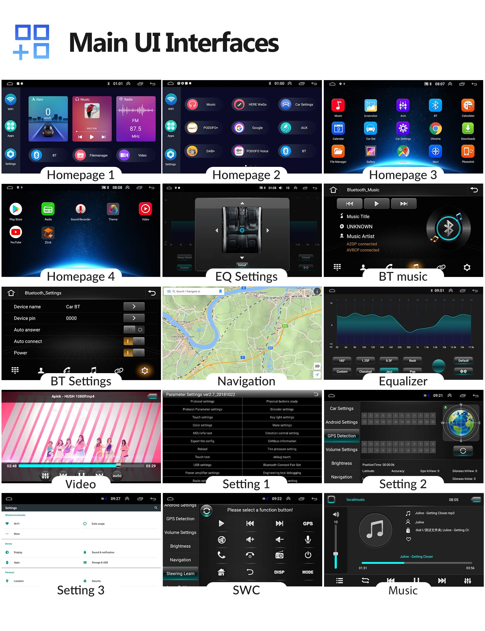 podofo-android-car-radio-autoradio-10-asx-4008-c4-2-64go image 5