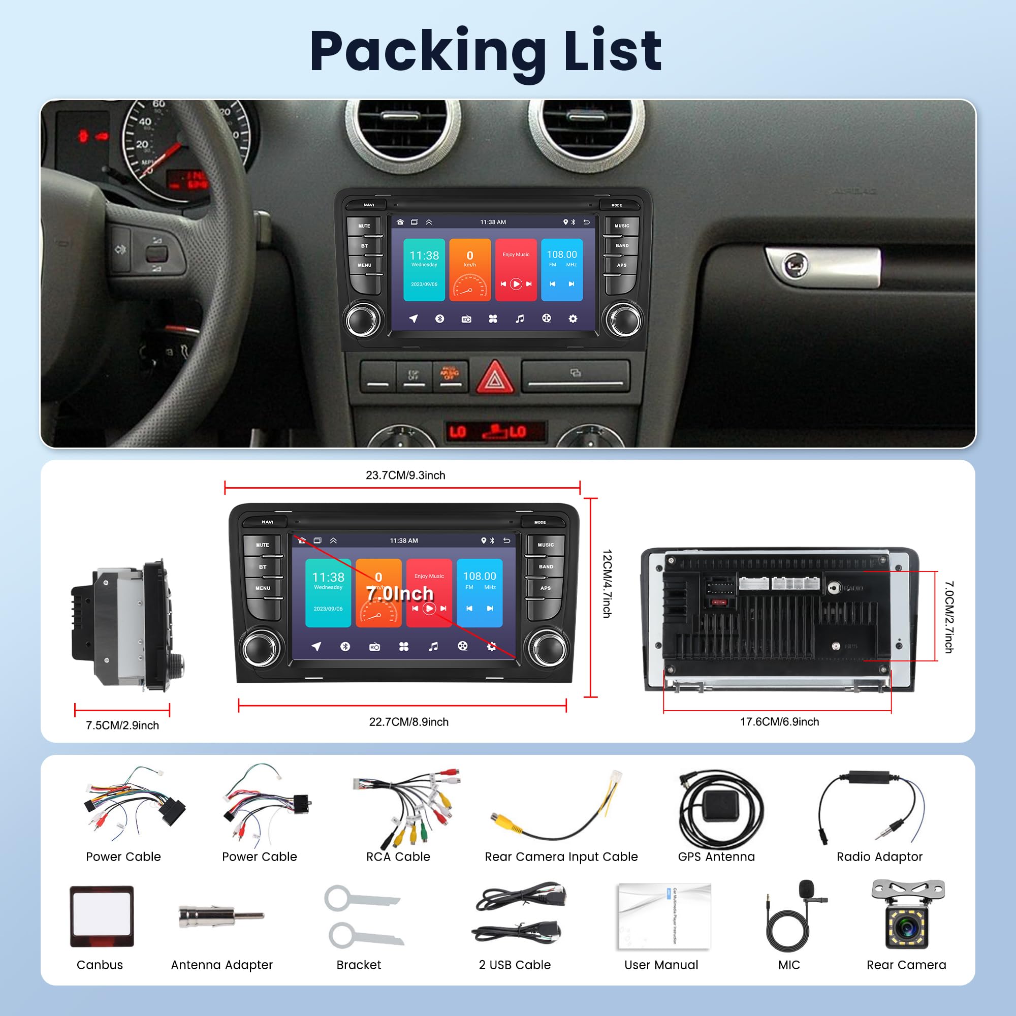 vechtel-autoradio-audi-a3-8p-7-pouces-android-13-bluetooth-gps image 7