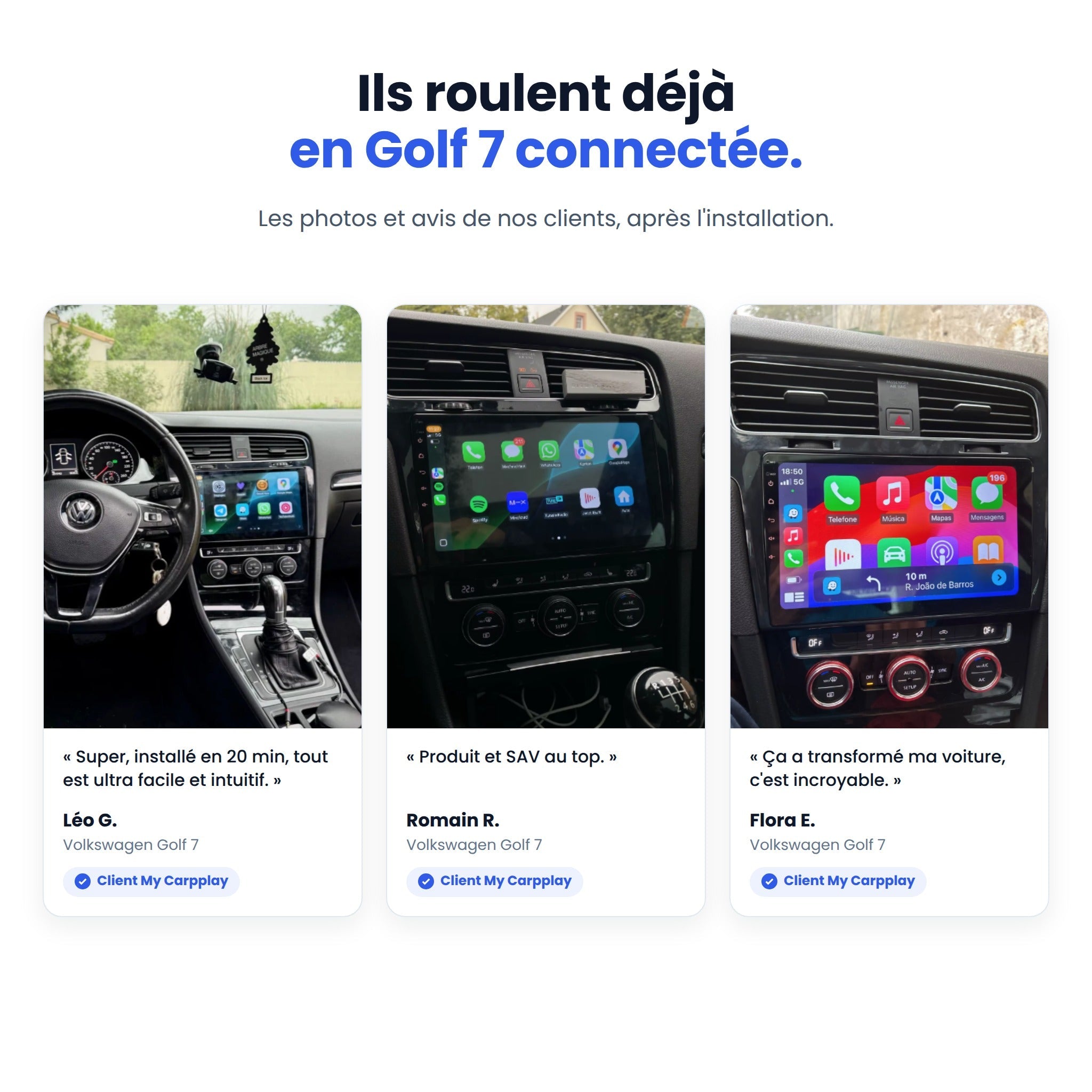 my-carpplay-golf-7-2013-2017-autoradio-carplay-sans-fil-optimal image 8