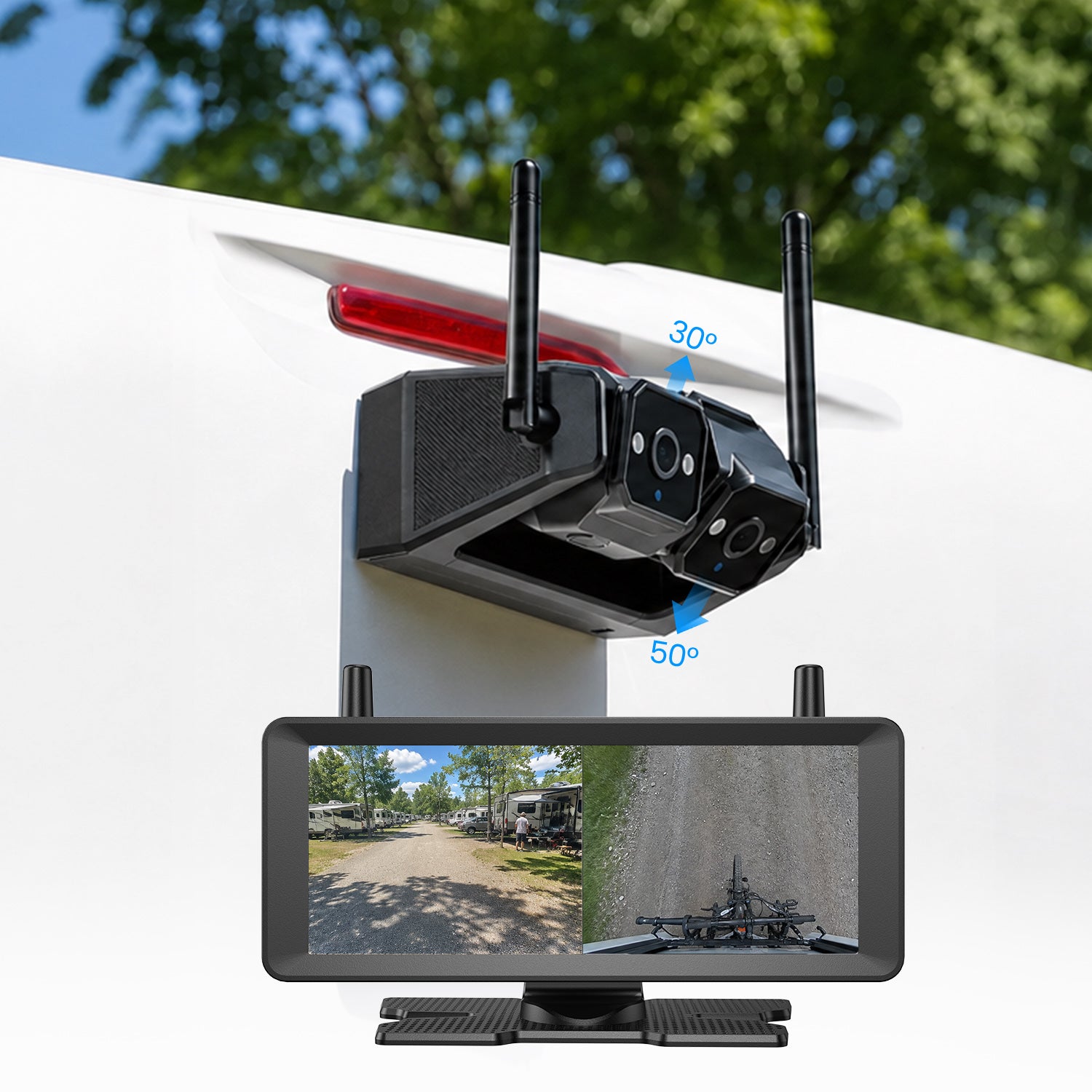 auto-vox-campsync-d1-lite-kit-cam-ra-recul-double-7-2-1080p image 3