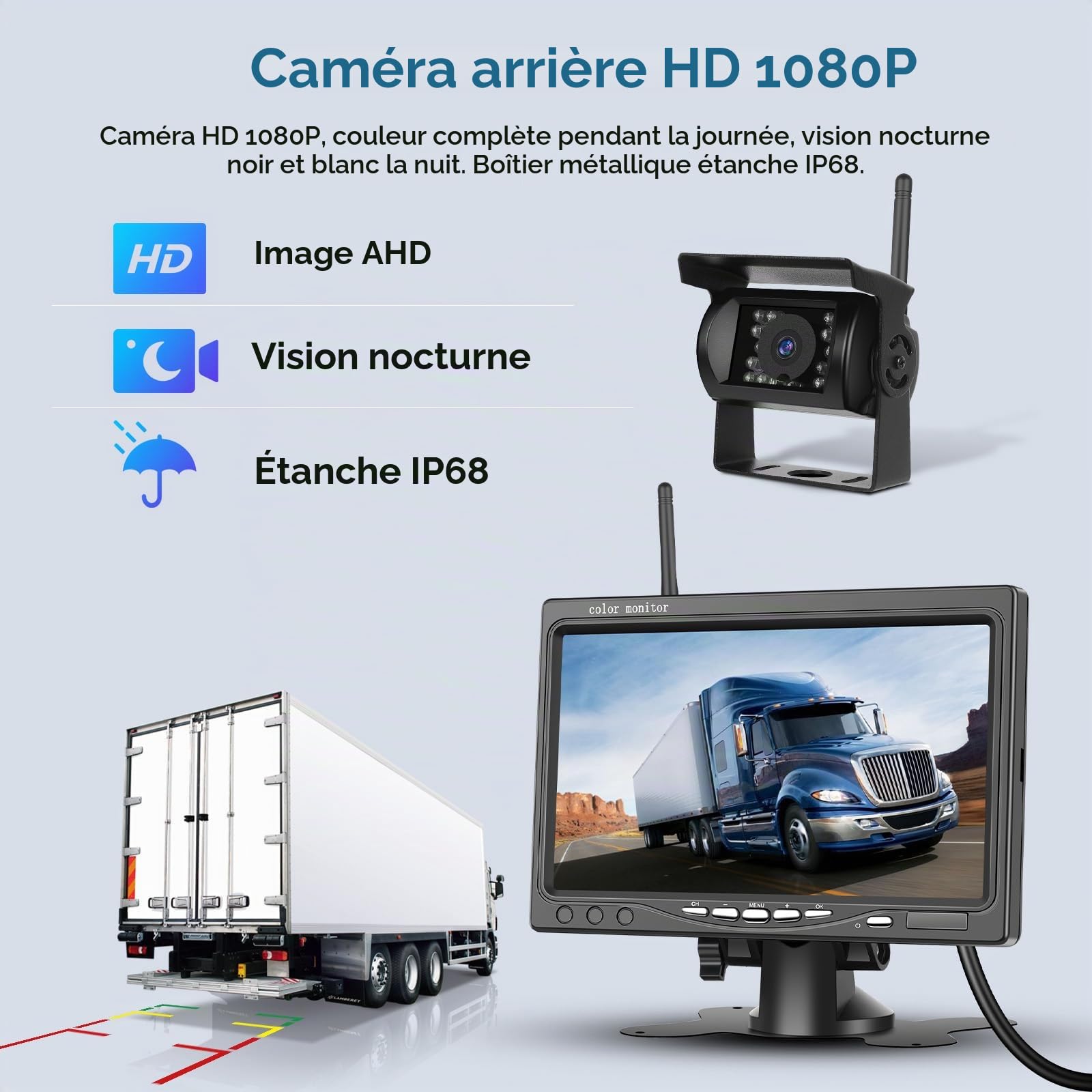 podofo-car-reversing-aid-kit-cam-ra-recul-sans-fil-7-pouces-1-cam-ra image 2