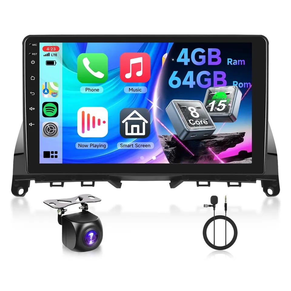 vechtel-autoradio-mercedes-classe-c-w204-9-pouces-4g-64g image 1