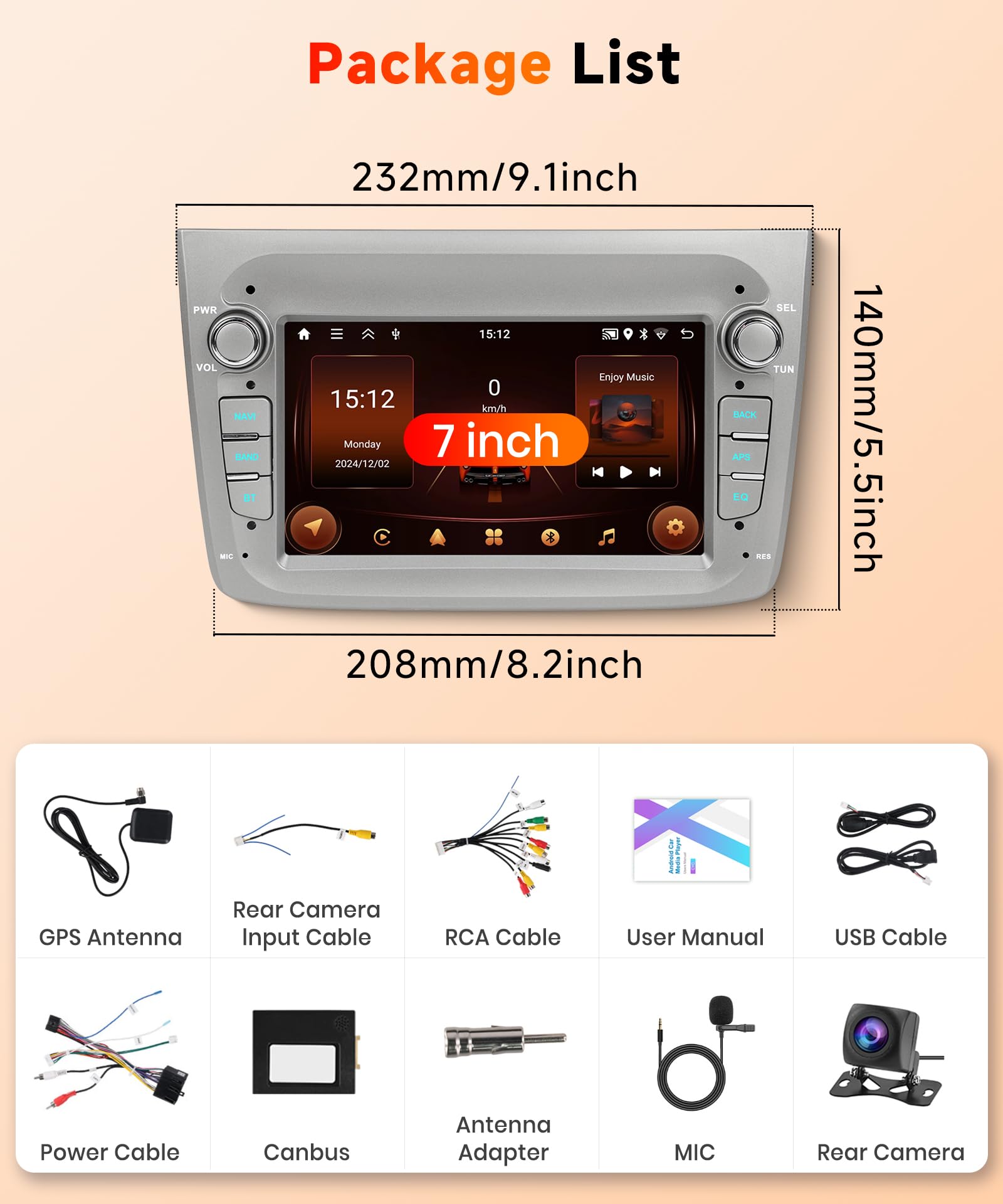 vechtel-autoradio-7-pouces-alfa-mito-2-64-carplay-canbus image 7