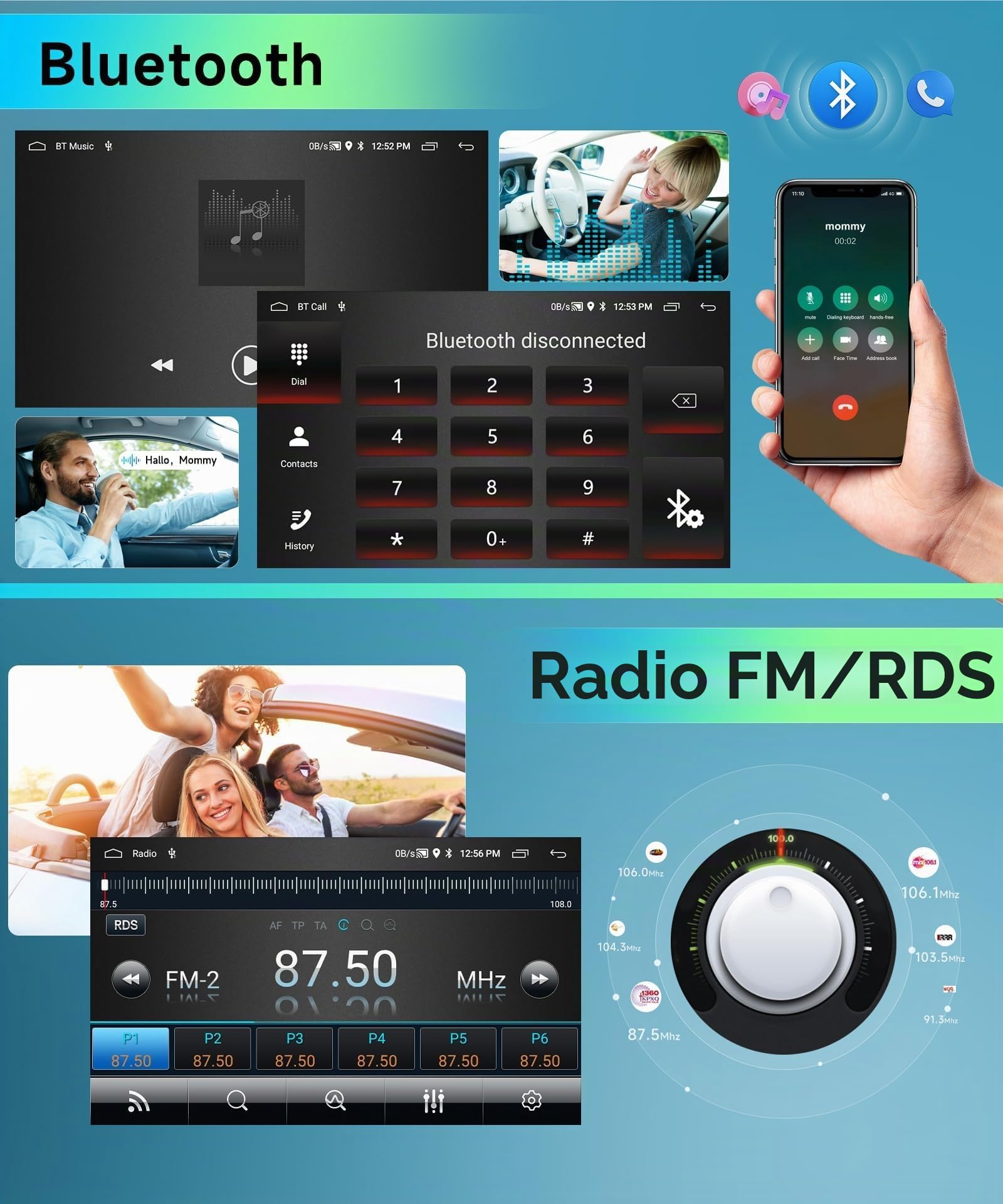 podofo-android-car-radio-autoradio-9-pouces-ford-transit-carplay-cam-ra-ahd image 5