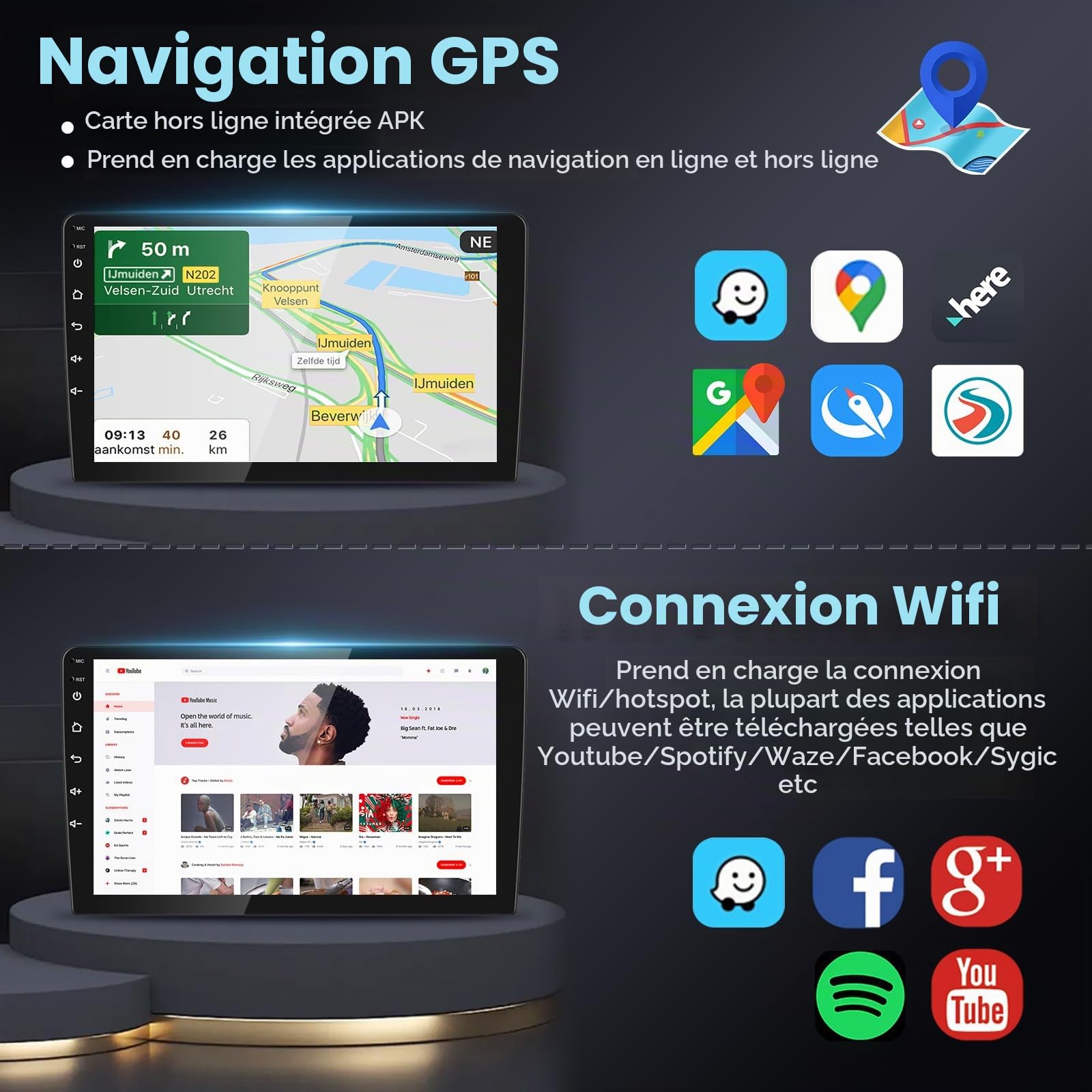 podofo-android-car-radio-autoradio-9-honda-cr-v-2-64go-cam-ra image 3
