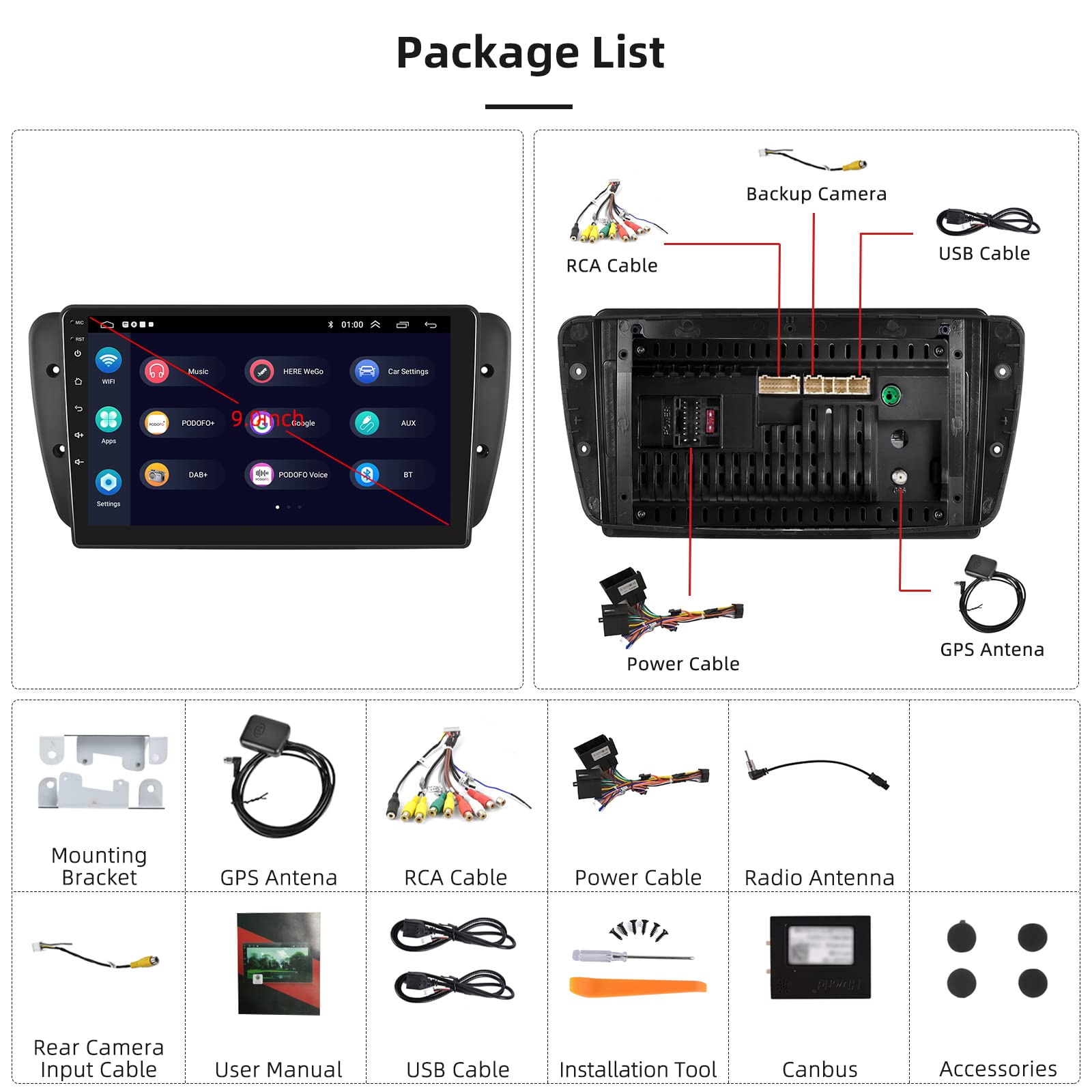 podofo-ibiza-2009-2013-autoradio-9-pouces-carplay-hifi image 7