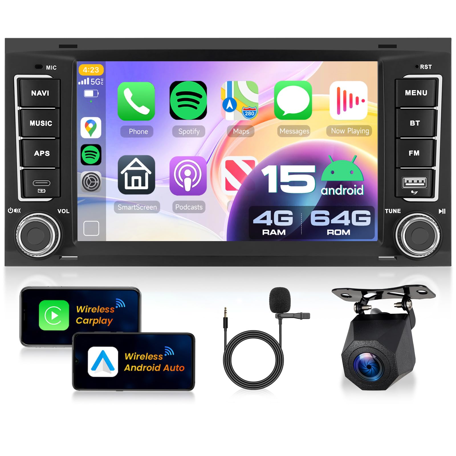 vechtel-autoradio-sp-cifique-vw-touareg-7-6g-128g-android-15 image 8