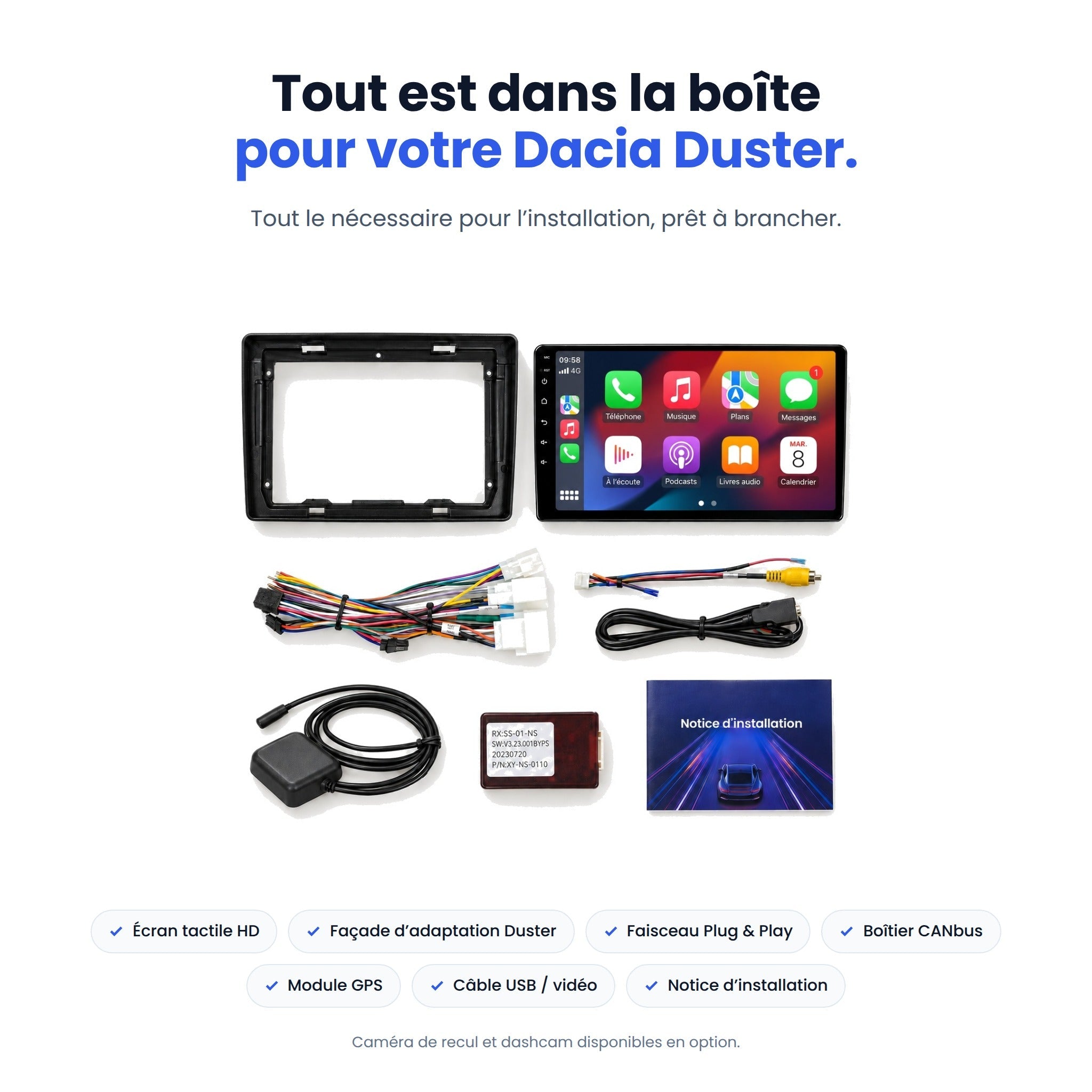 my-carpplay-dacia-duster-autoradio-carplay-pack-optimal-sans-fil image 7