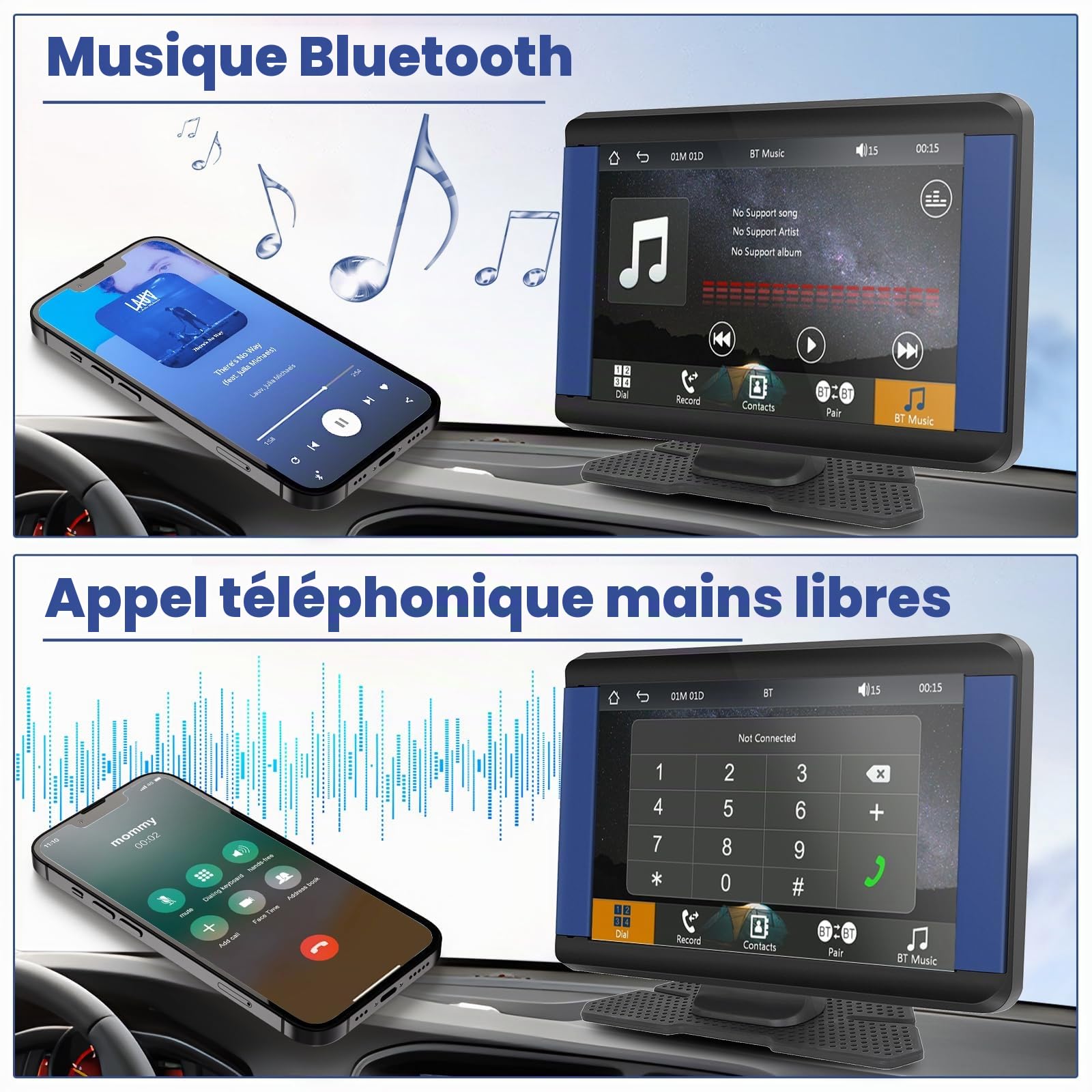 podofo-android-autoradio-portable-tactile-7-carplay-bluetooth image 4