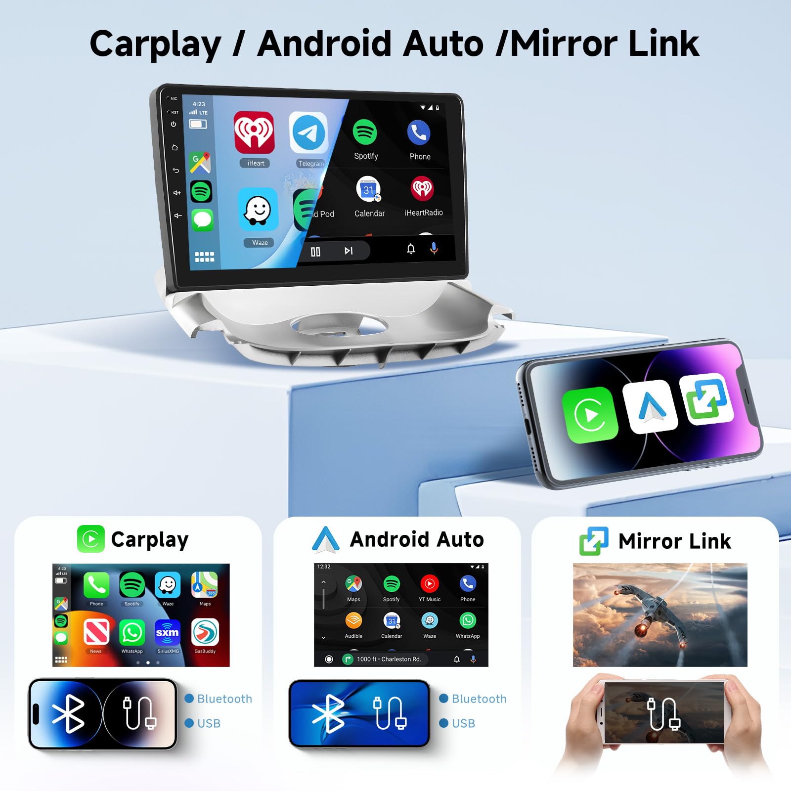 podofo-android-car-radio-autoradio-9-pouces-4-64-go-peugeot-206-c2 image 4