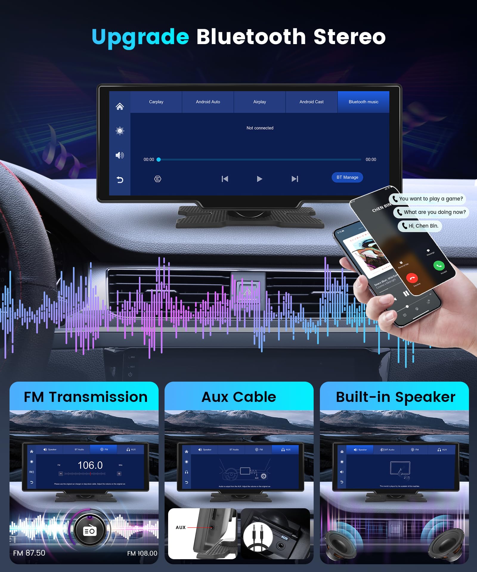 podofo-cran-carplay-portable-10-26-pouces-style-a-bluetooth image 4