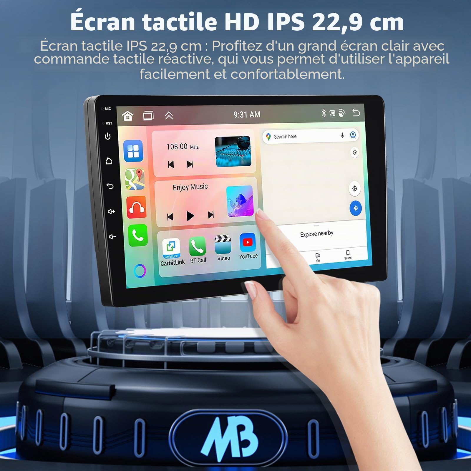 podofo-android-car-radio-406-autoradio-9-pouces-2-64g-ips image 8