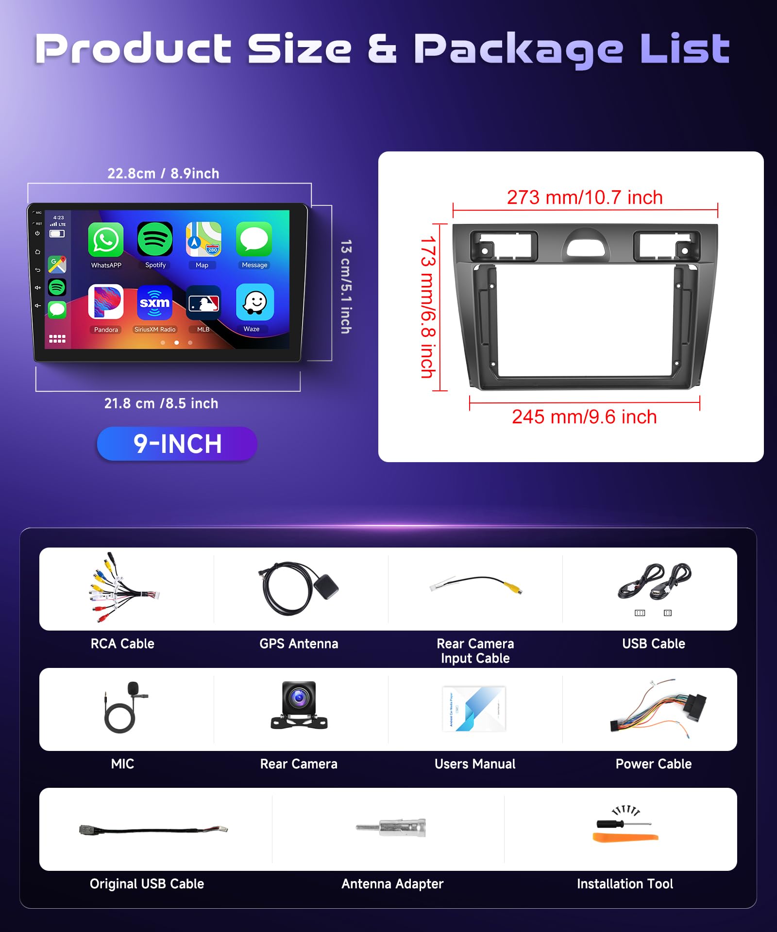 vechtel-fiesta-mk5-9-autoradio-android-4-64-go-carplay-sans-fil image 7
