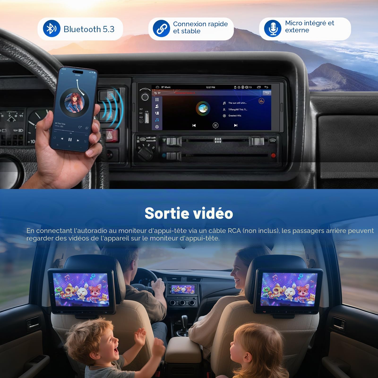 eonon-1-din-car-stereo-autoradio-1-din-6-36-pouces-carplay-x3u image 7