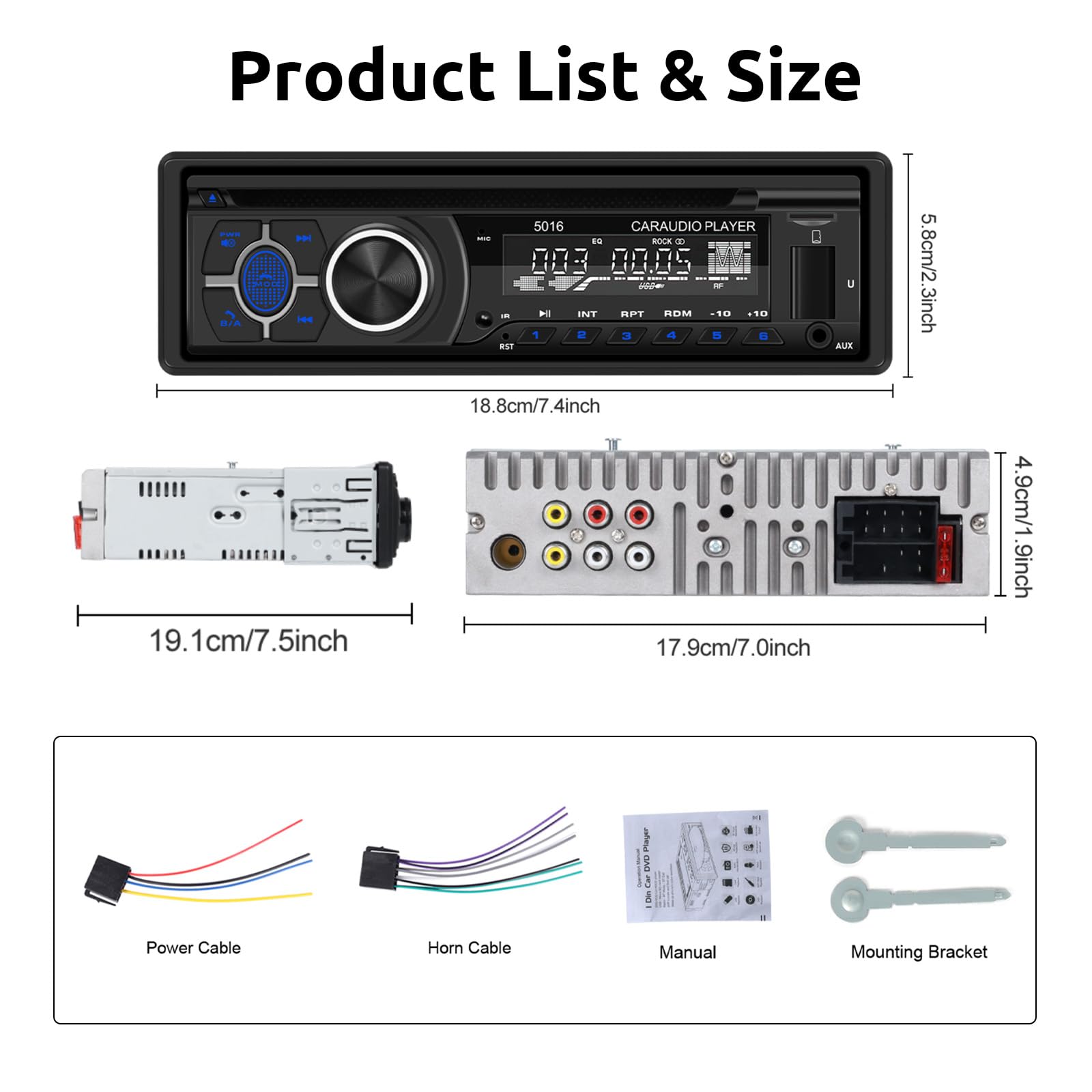 podofo-car-mp3-player-autoradio-1-din-bluetooth-dvd-fm-usb image 7