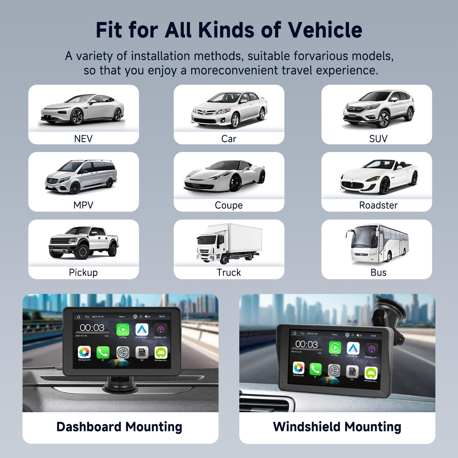 podofo-portable-carplay-screen-7p-cran-carplay-bluetooth-fm image 6