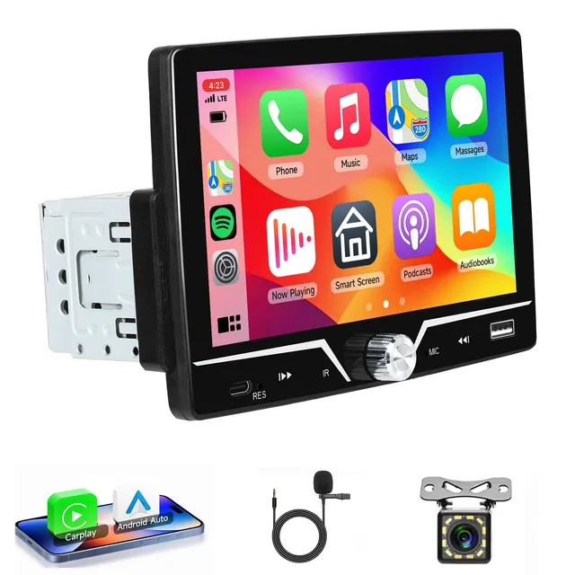 vechtel-autoradio-1-din-7-pouces-carplay-filaire-cam-ra image 1
