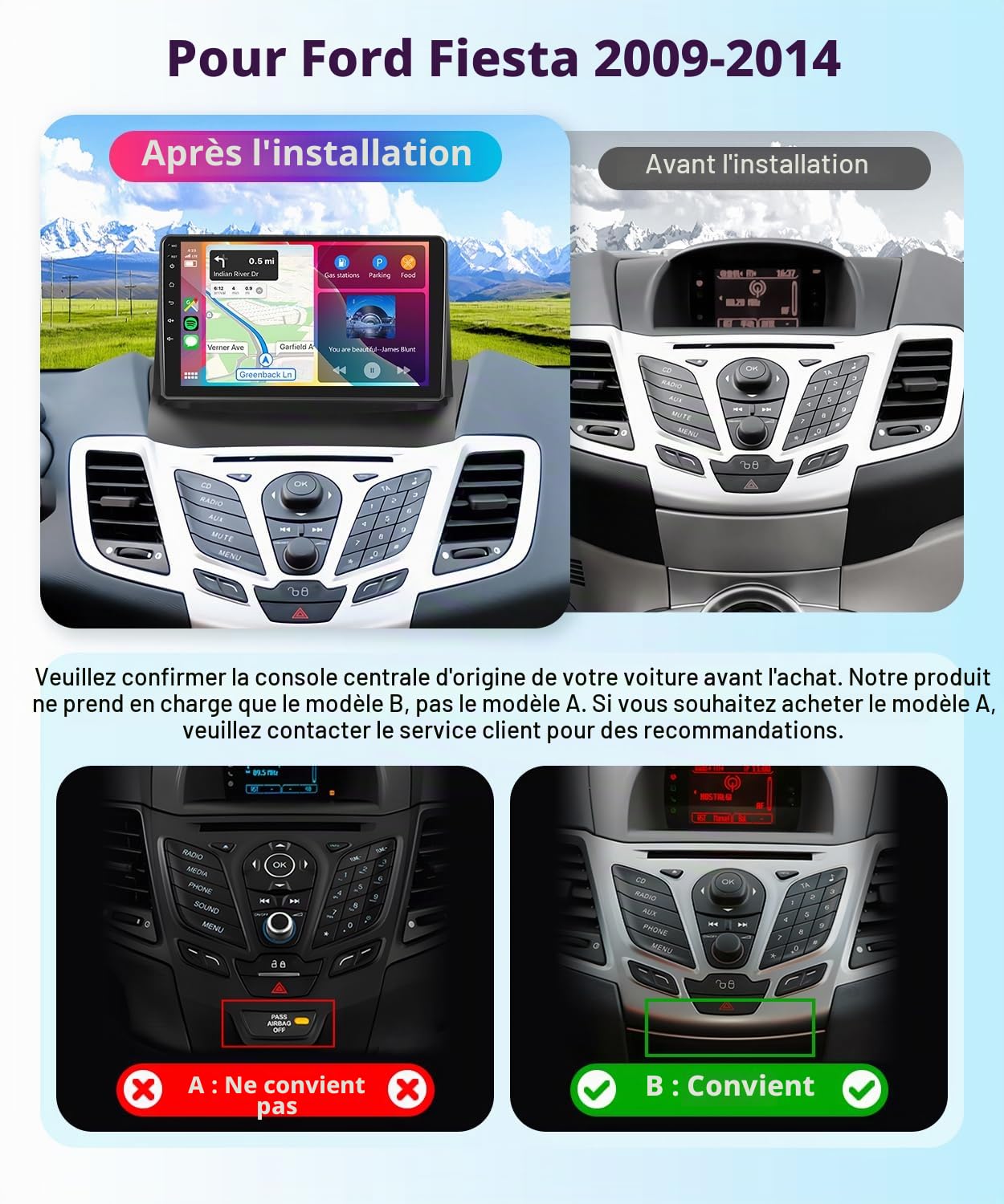 vechtel-autoradio-ford-fiesta-9-pouces-android-15-2-64g-carplay image 2