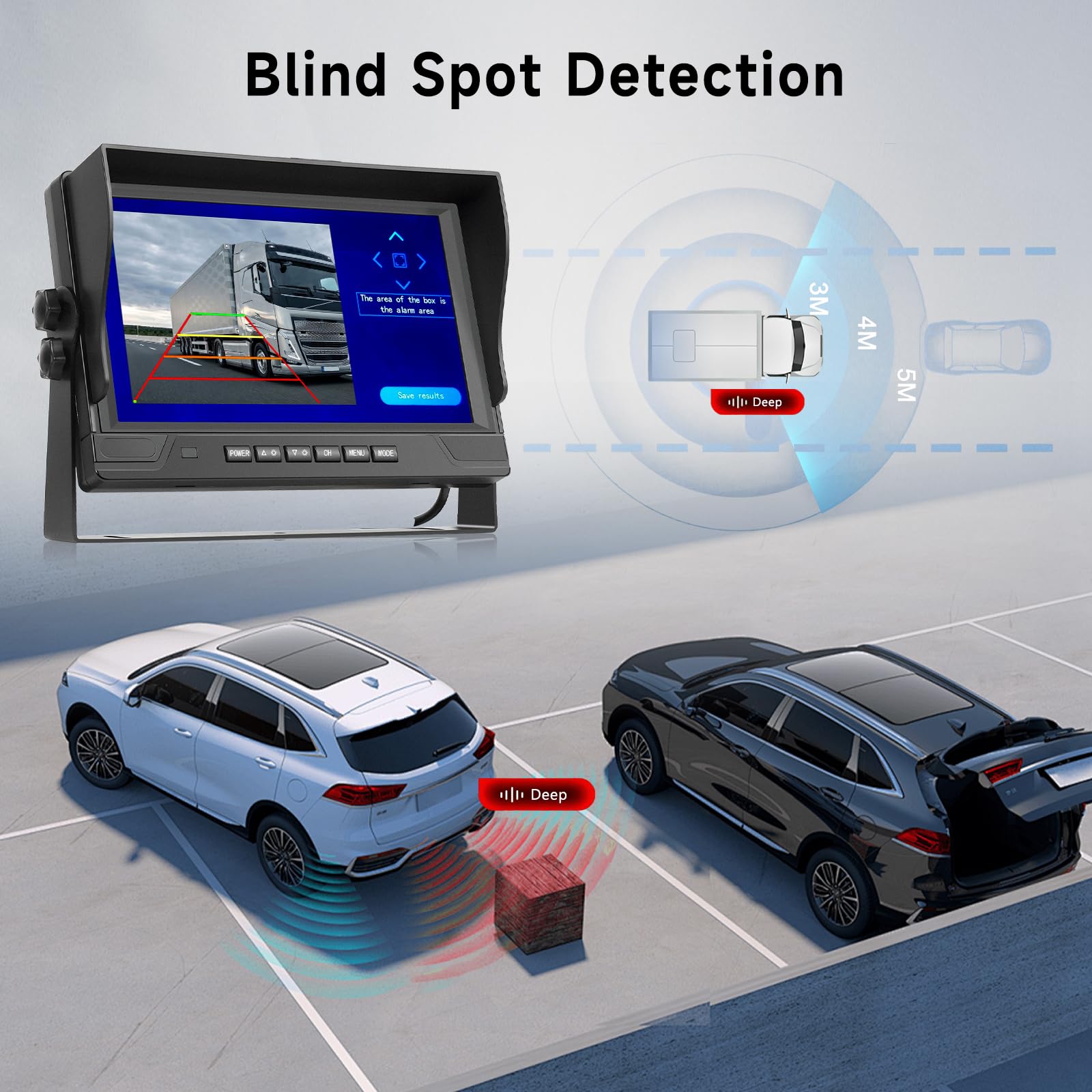 podofo-car-reversing-aid-9-pouces-2-cam-ras-sans-fil-ip68 image 3