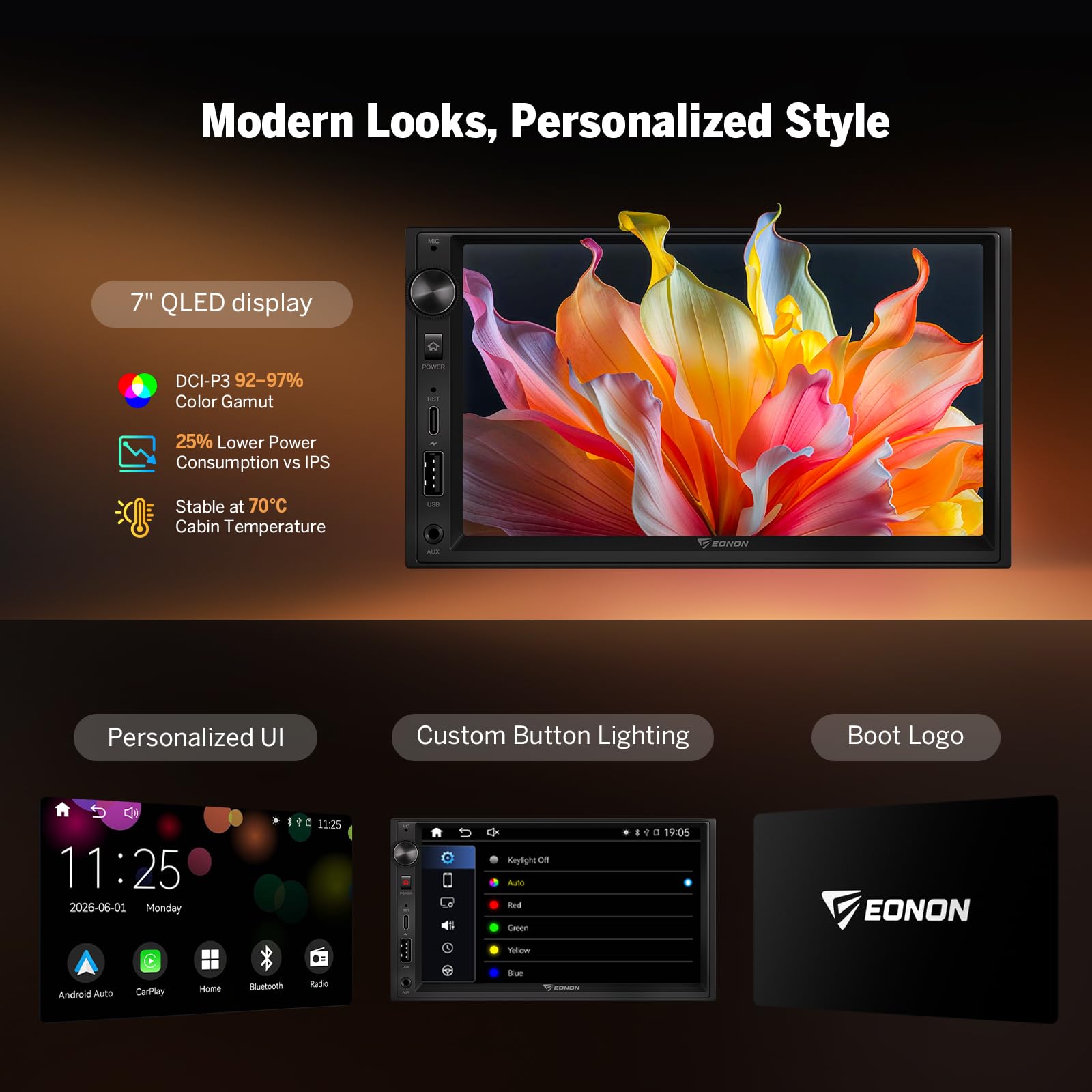 eonon-universal-car-stereo-x3-7-pouces-qled-carplay image 2