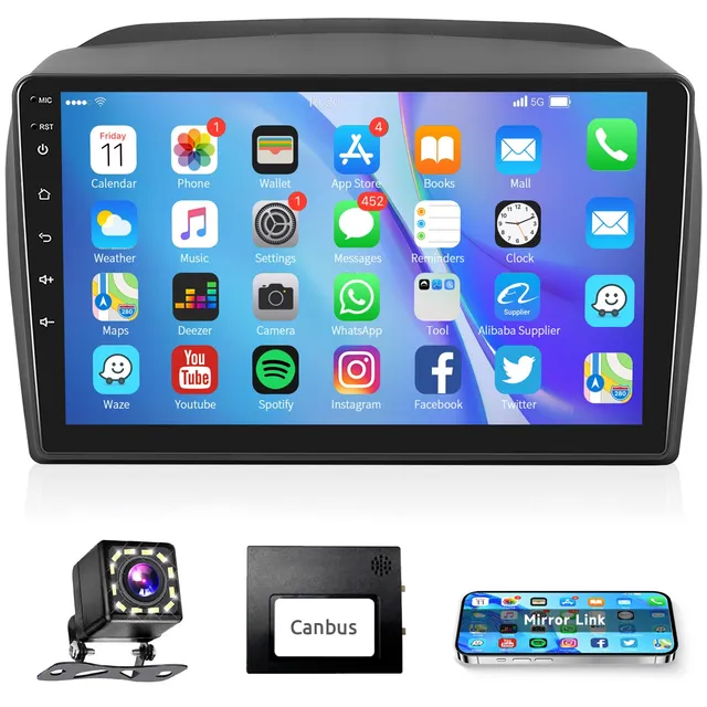 podofo-android-car-radio-doblo-autoradio-9-pouces-1-32g-mirror-link image 1