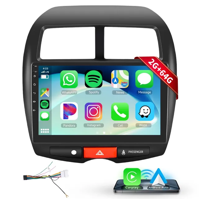 podofo-android-car-radio-autoradio-10-asx-4008-c4-2-64go image 1