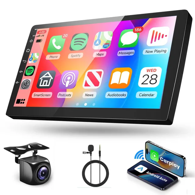 podofo-android-car-radio-autoradio-2-din-9-pouces-2-64-go-universel image 1