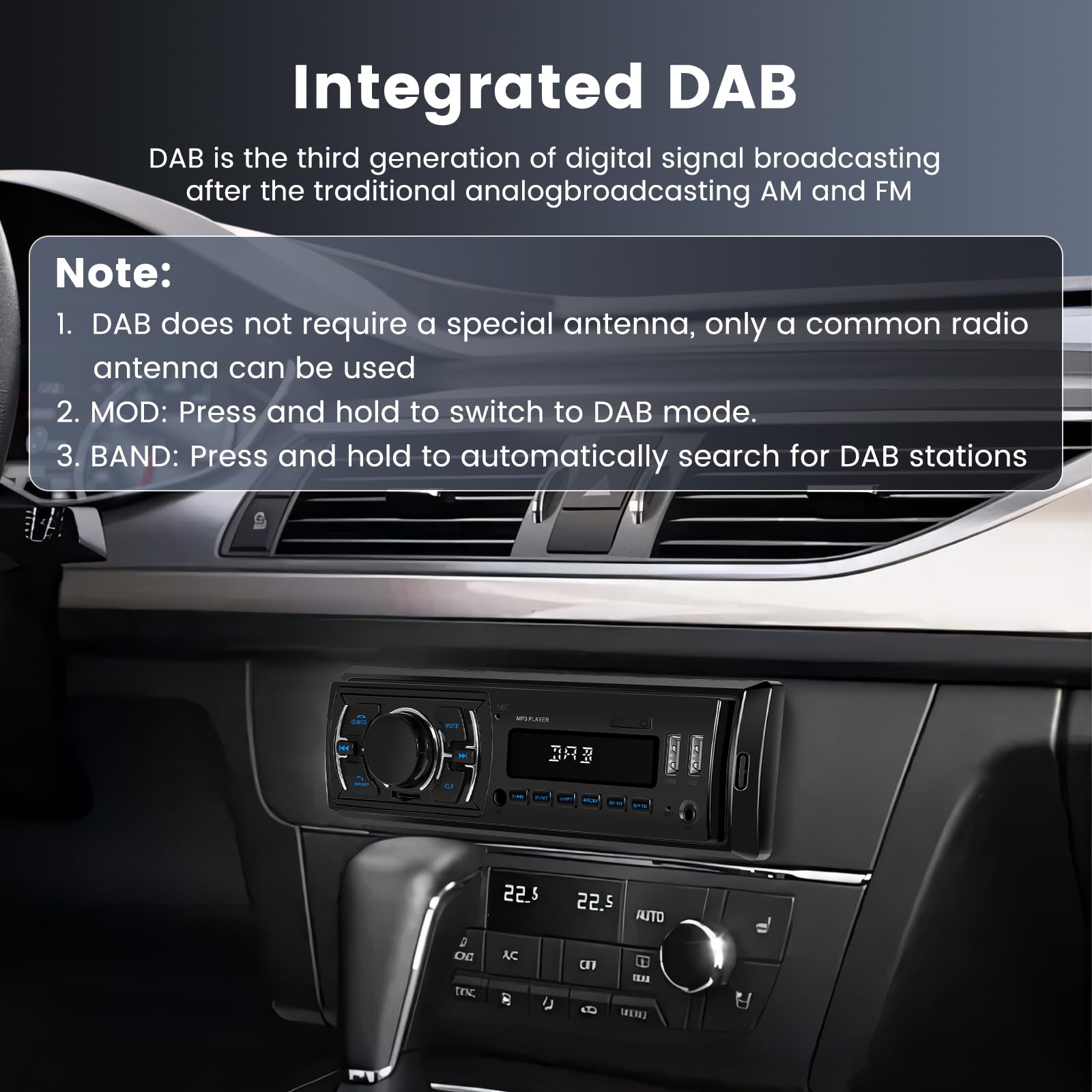 podofo-car-mp3-player-1-din-autoradio-dab-bluetooth-5-0 image 3