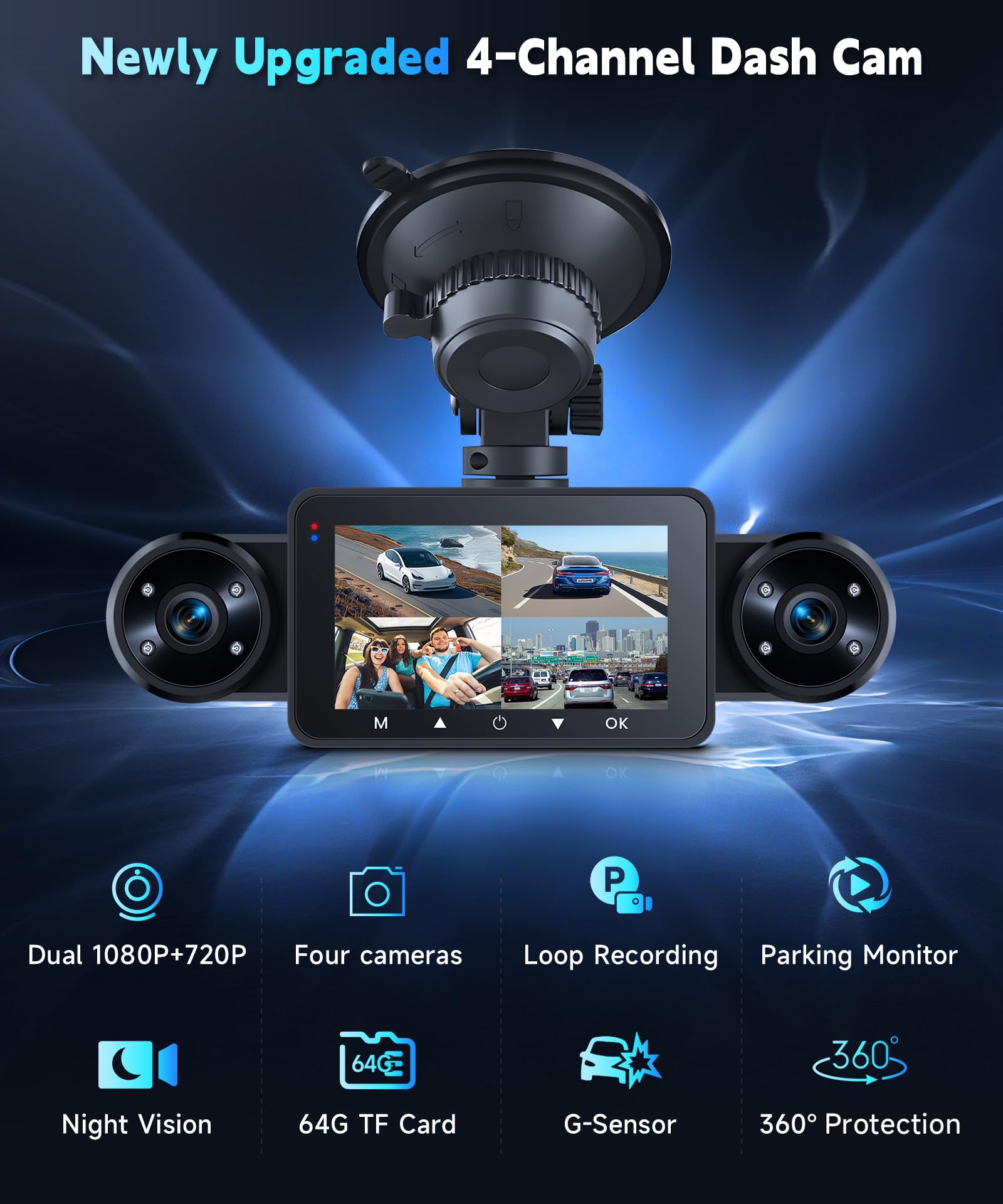vechtel-dashcam-auto-1080p-cran-3-vision-nuit-64gb image 2