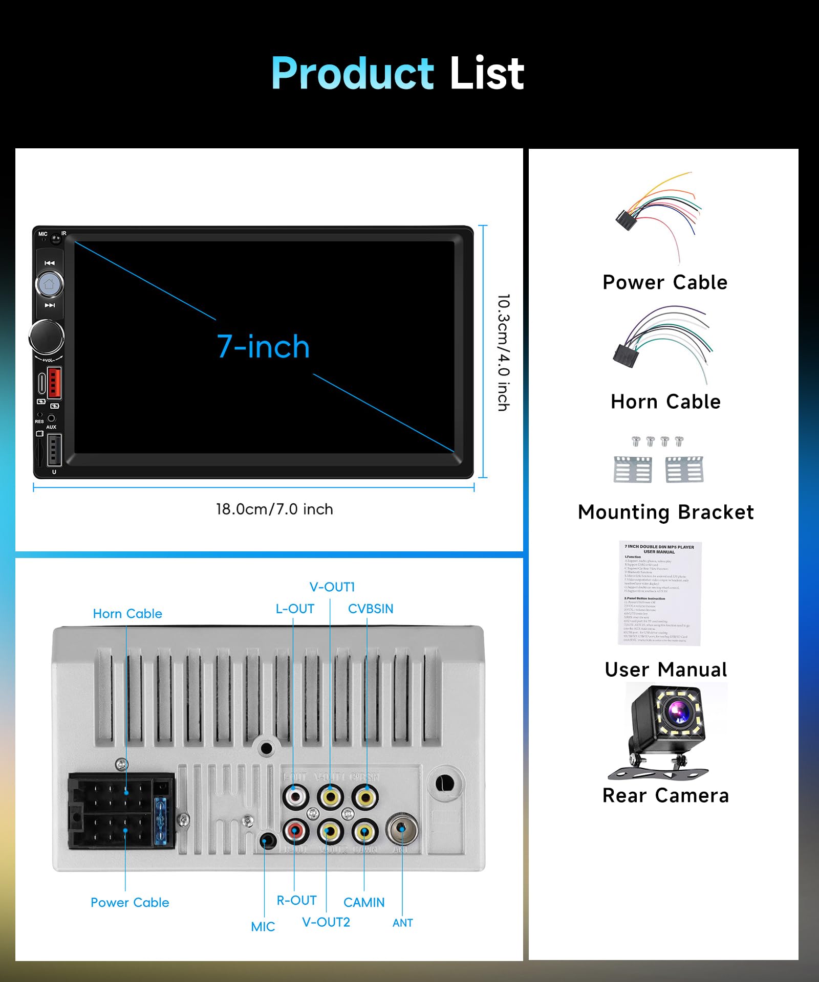 vechtel-autoradio-2-din-7-pouces-autoradio-carplay-cam-ra-recul image 7