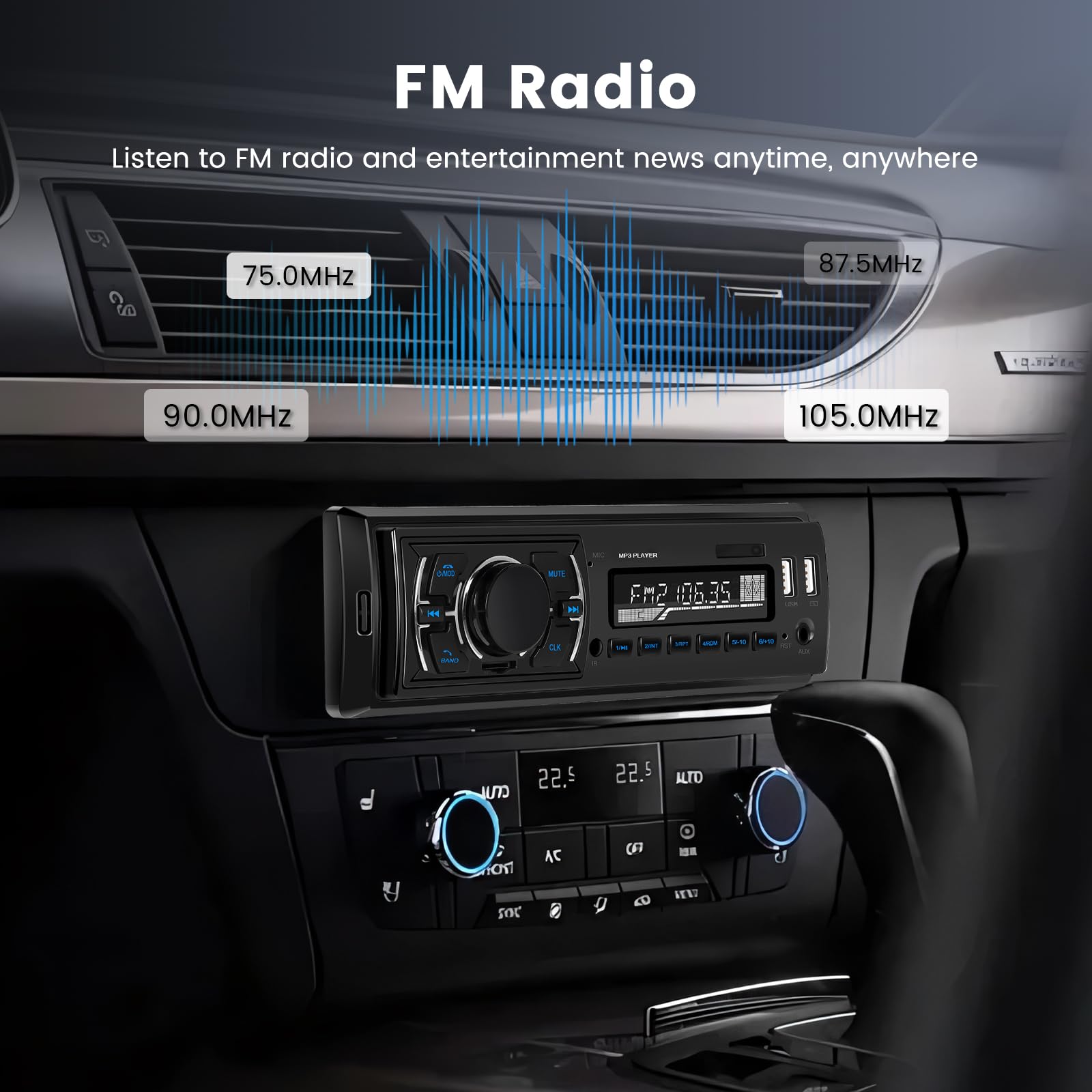 podofo-car-mp3-player-1-din-autoradio-dab-bluetooth-5-0 image 4