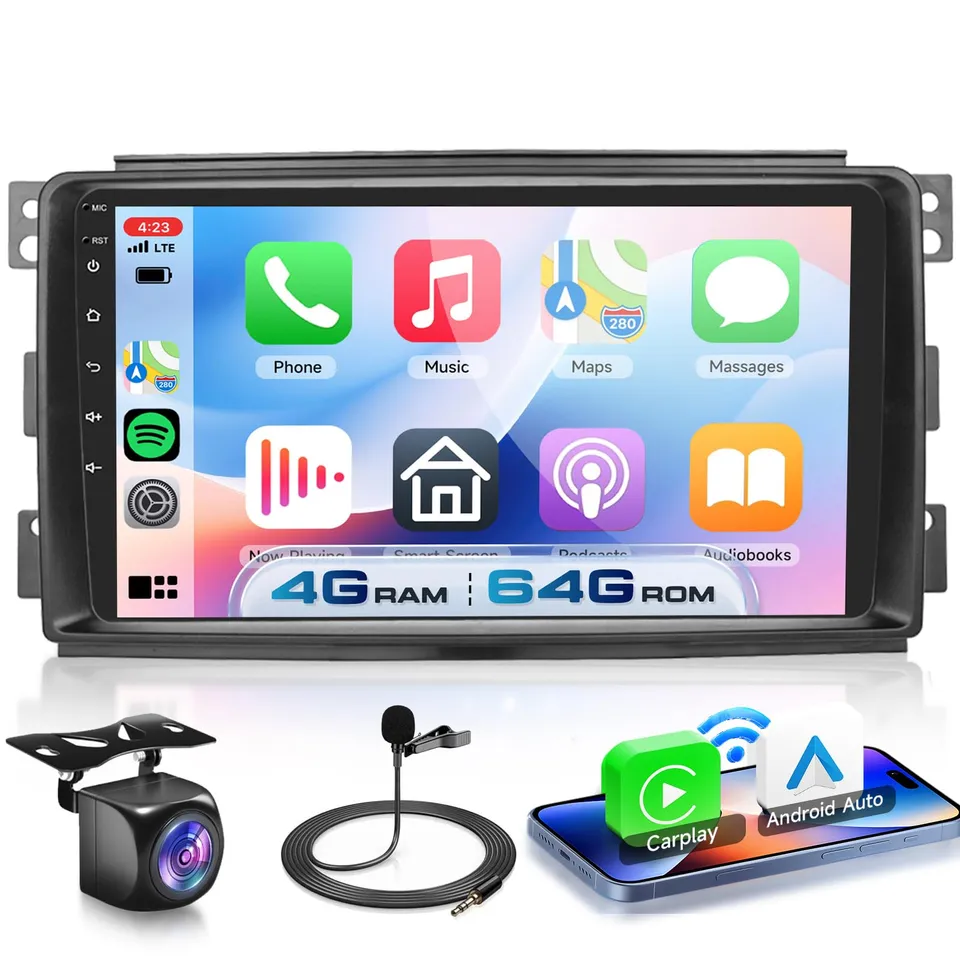 vechtel-autoradio-sp-cifique-v-hicule-smart-fortwo-9-pouces-4go-64go image 1