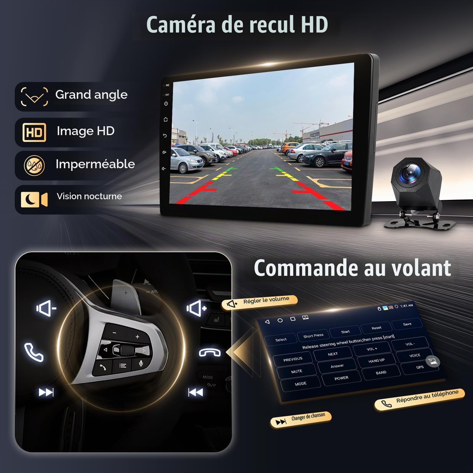 podofo-android-car-radio-autoradio-9-pouces-peugeot-307-4-64-go image 6