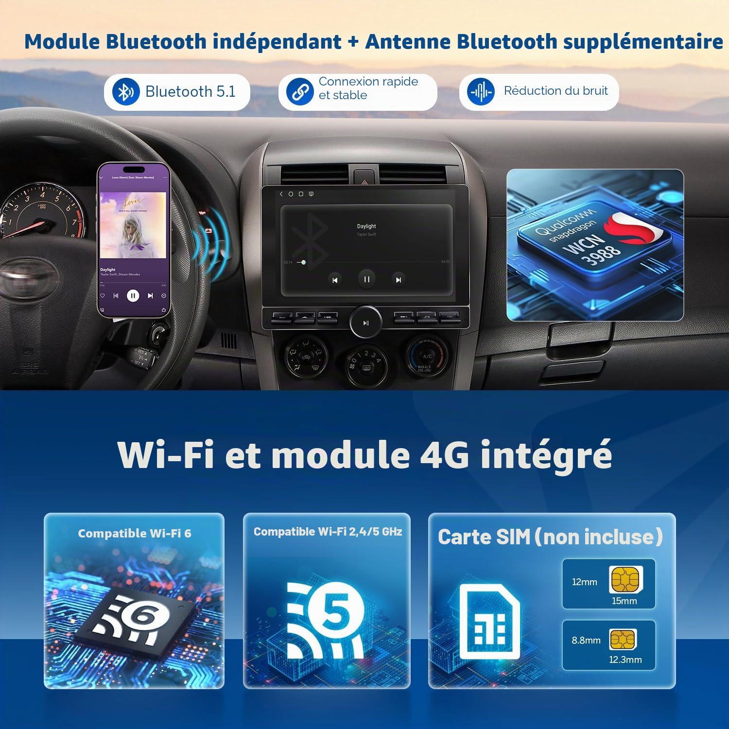 eonon-universal-car-stereo-10-1-pouces-android-autoradio-8-128-go image 7