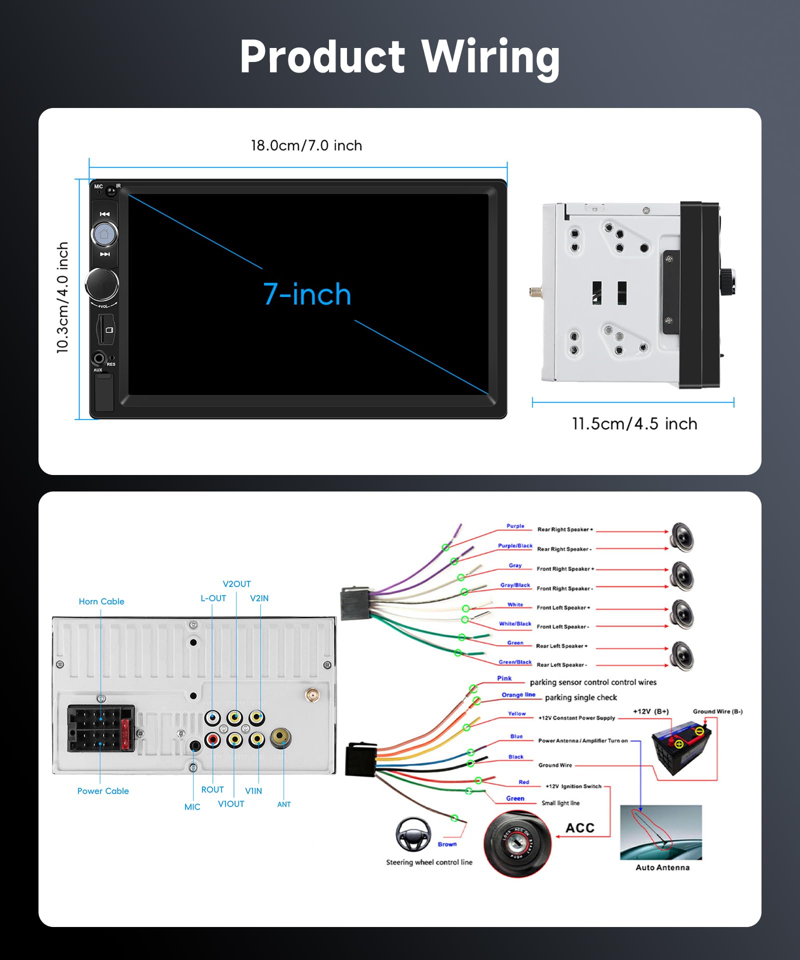 vechtel-autoradio-2-din-7-pouces-poste-radio-dab-carplay image 7