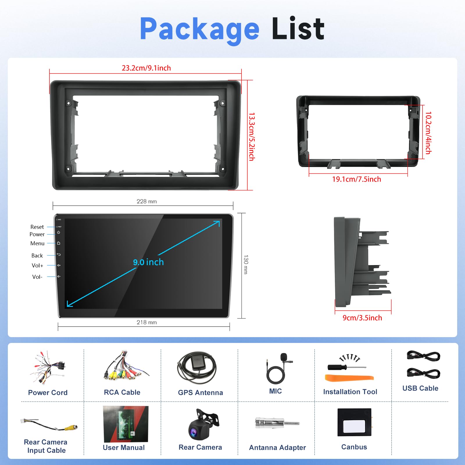 podofo-android-car-radio-autoradio-9-pouces-fiat-panda-2003-2012 image 7
