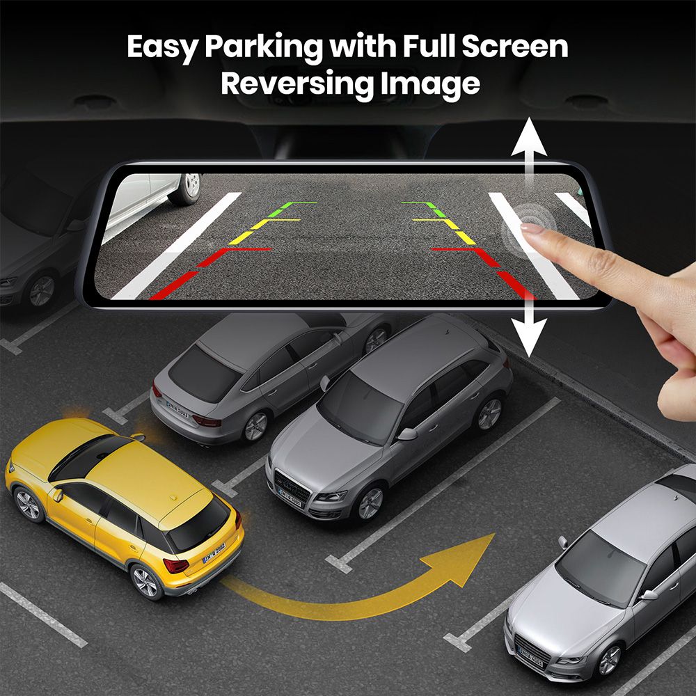 auto-vox-v5-pro-dashcam-miroir-avant-arri-re-gps-1080p image 6