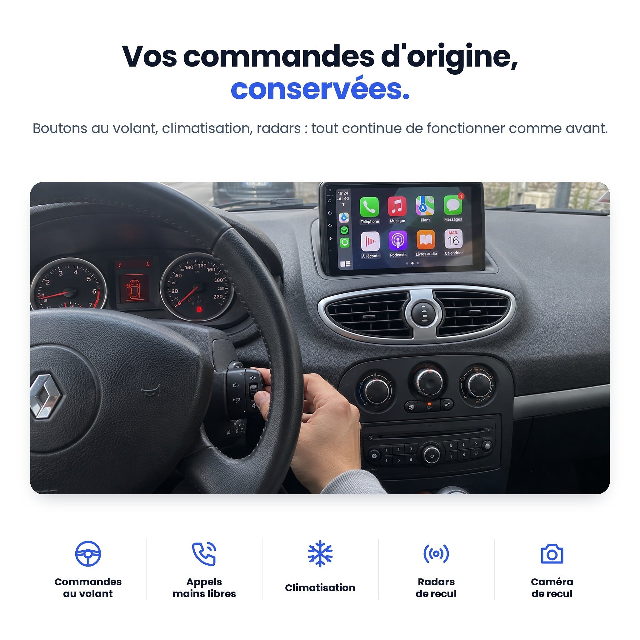 my-carpplay-renault-clio-3-autoradio-carplay-optimal-sans-fil image 5