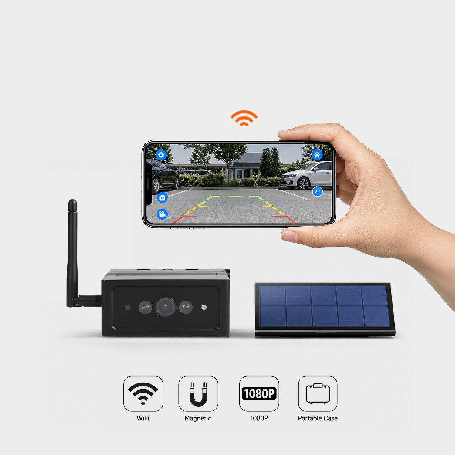 auto-vox-s4w-cam-ra-de-recul-wifi-magn-tique-solaire-iphone image 1