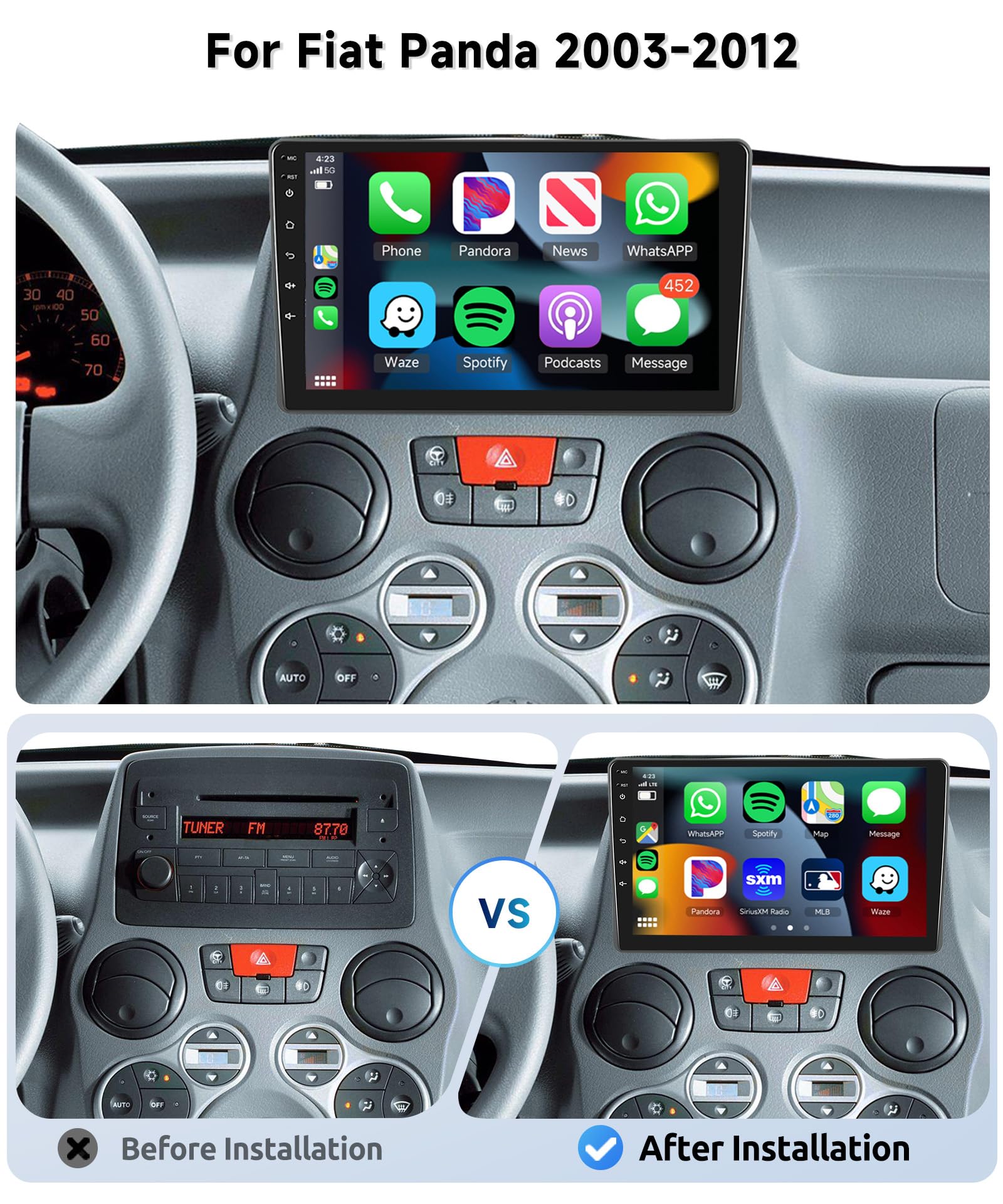 vechtel-autoradio-fiat-panda-2003-2012-9-pouces-4-64go-carplay image 1