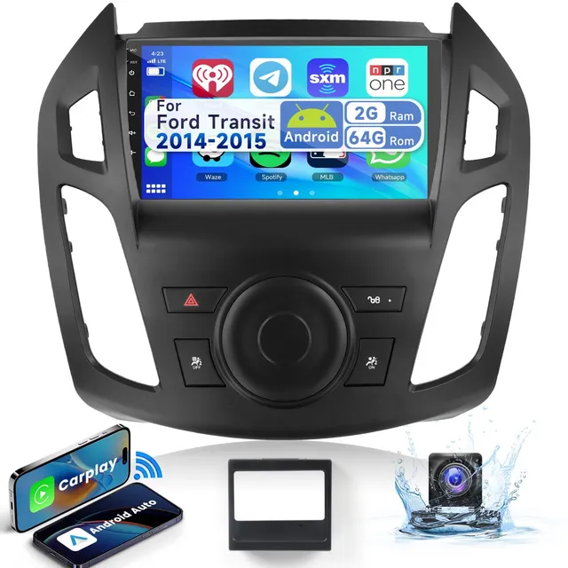 podofo-android-car-radio-autoradio-9-pouces-ford-transit-carplay-cam-ra-ahd image 1