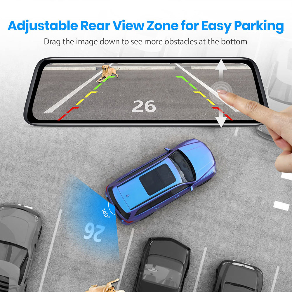 auto-vox-t9-dashcam-cam-ra-recul-1080p-tactile-2-en-1 image 3