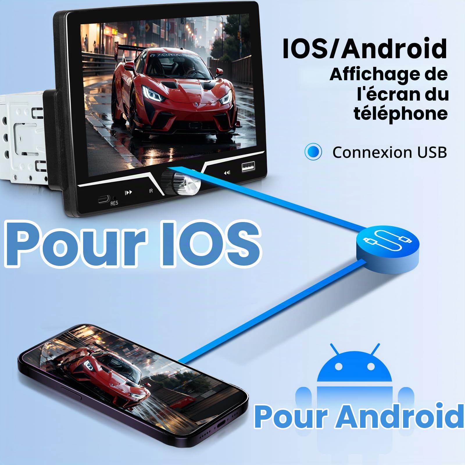 vechtel-autoradio-1-din-7-pouces-carplay-filaire-cam-ra image 3